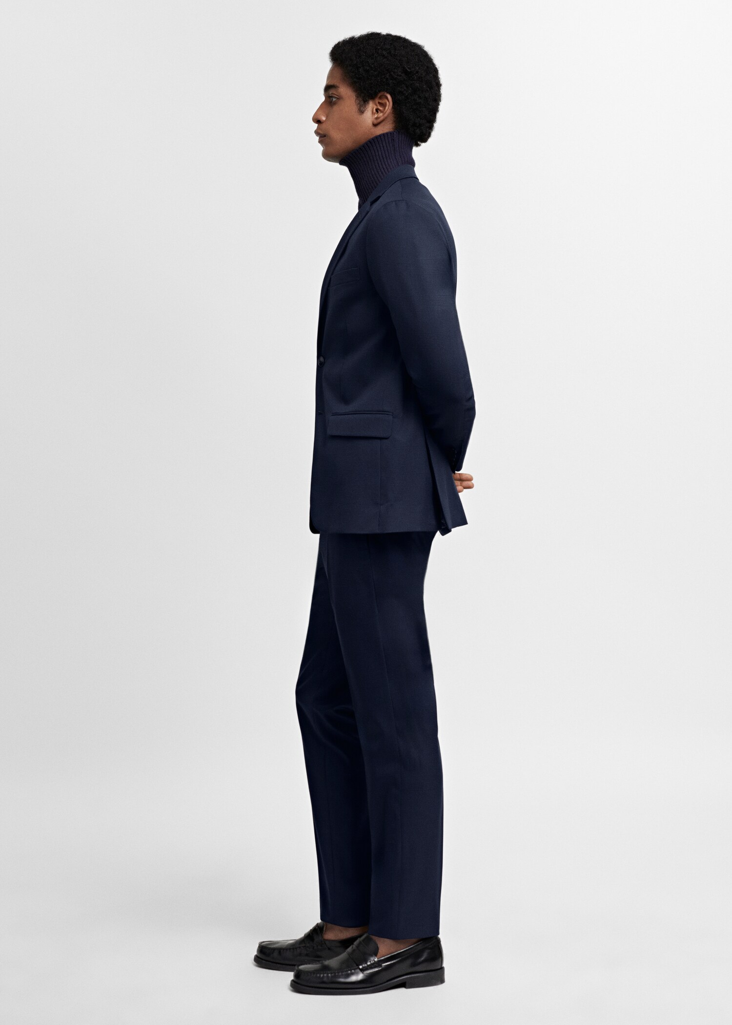 Super Slim Fit-Anzughose aus Stretchstoff - Detail des Artikels 2