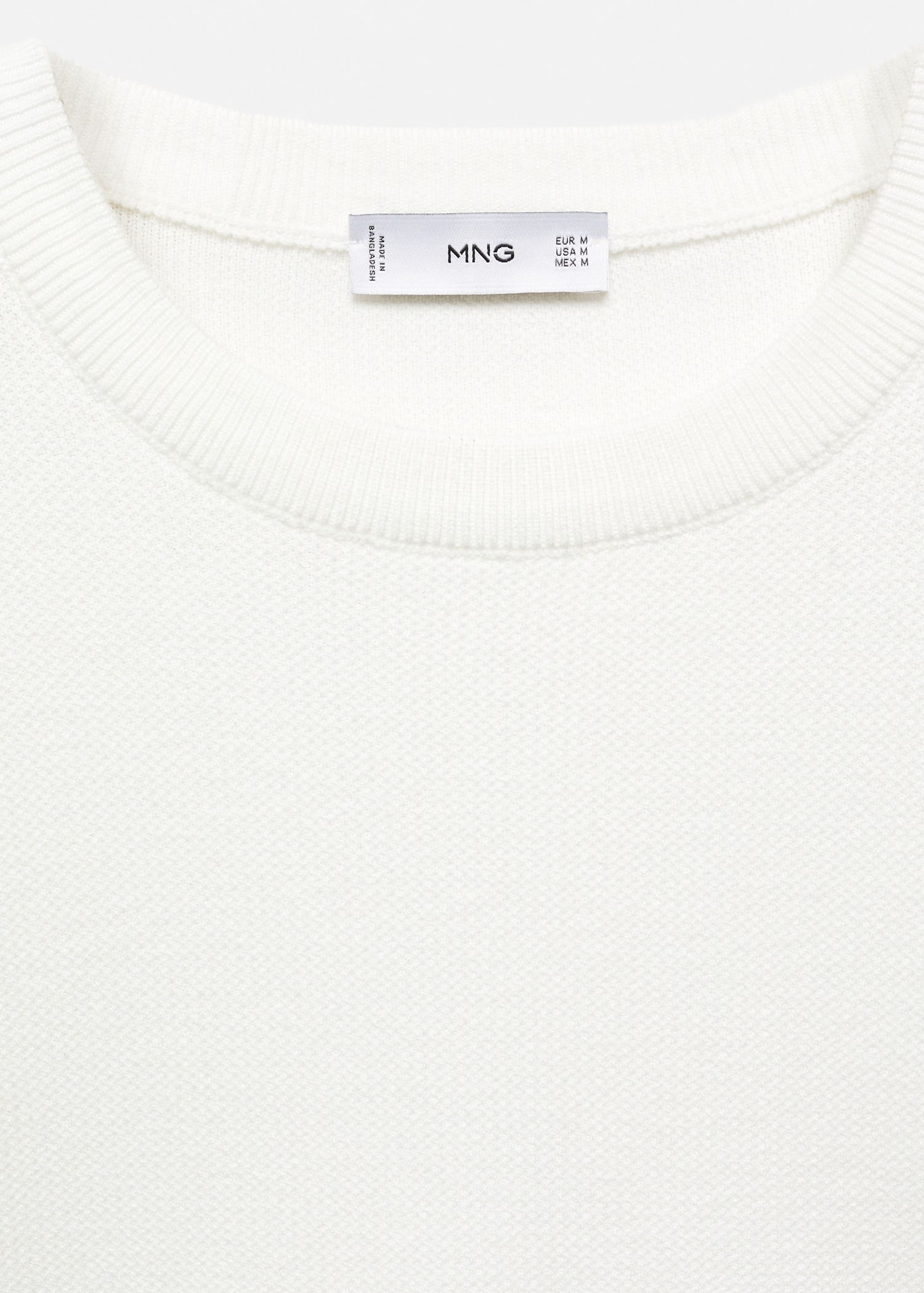 Structured cotton sweater - Details of the article 8