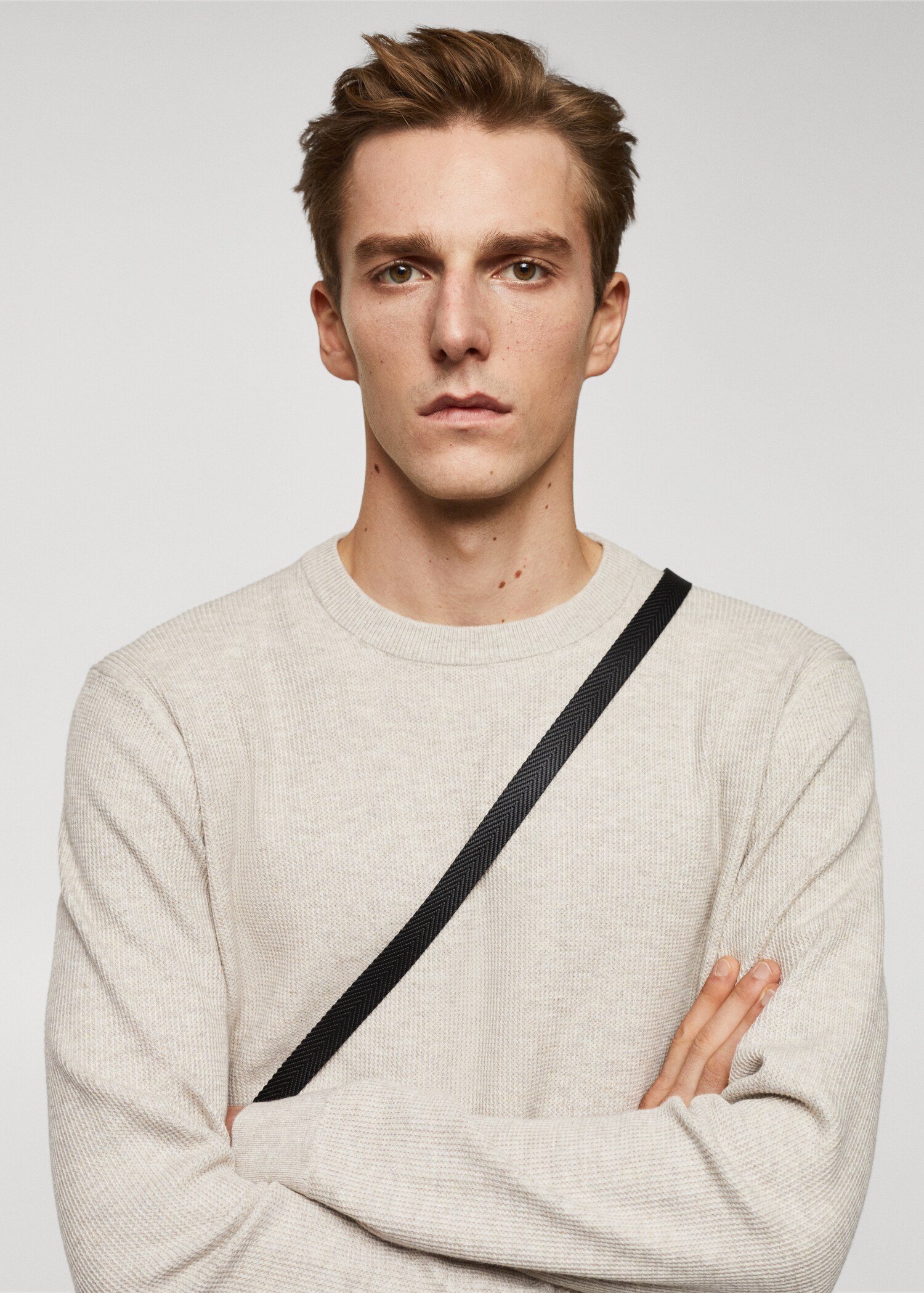 Strukturierter Baumwollpullover - Detail des Artikels 1