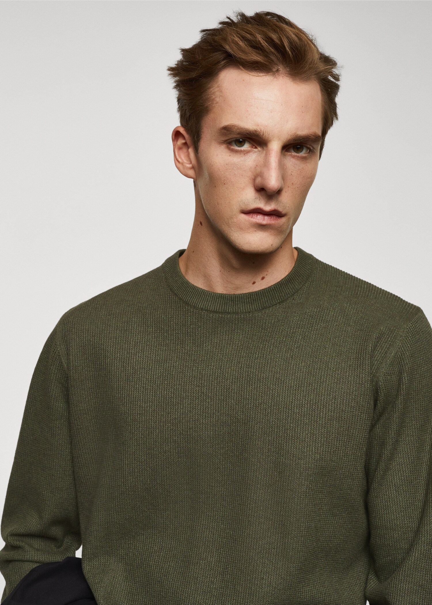 Strukturierter Baumwollpullover - Detail des Artikels 1