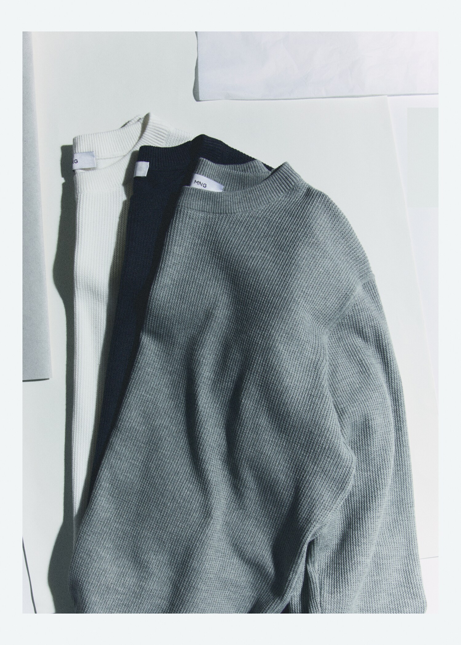 Strukturierter Baumwollpullover - Detail des Artikels 5