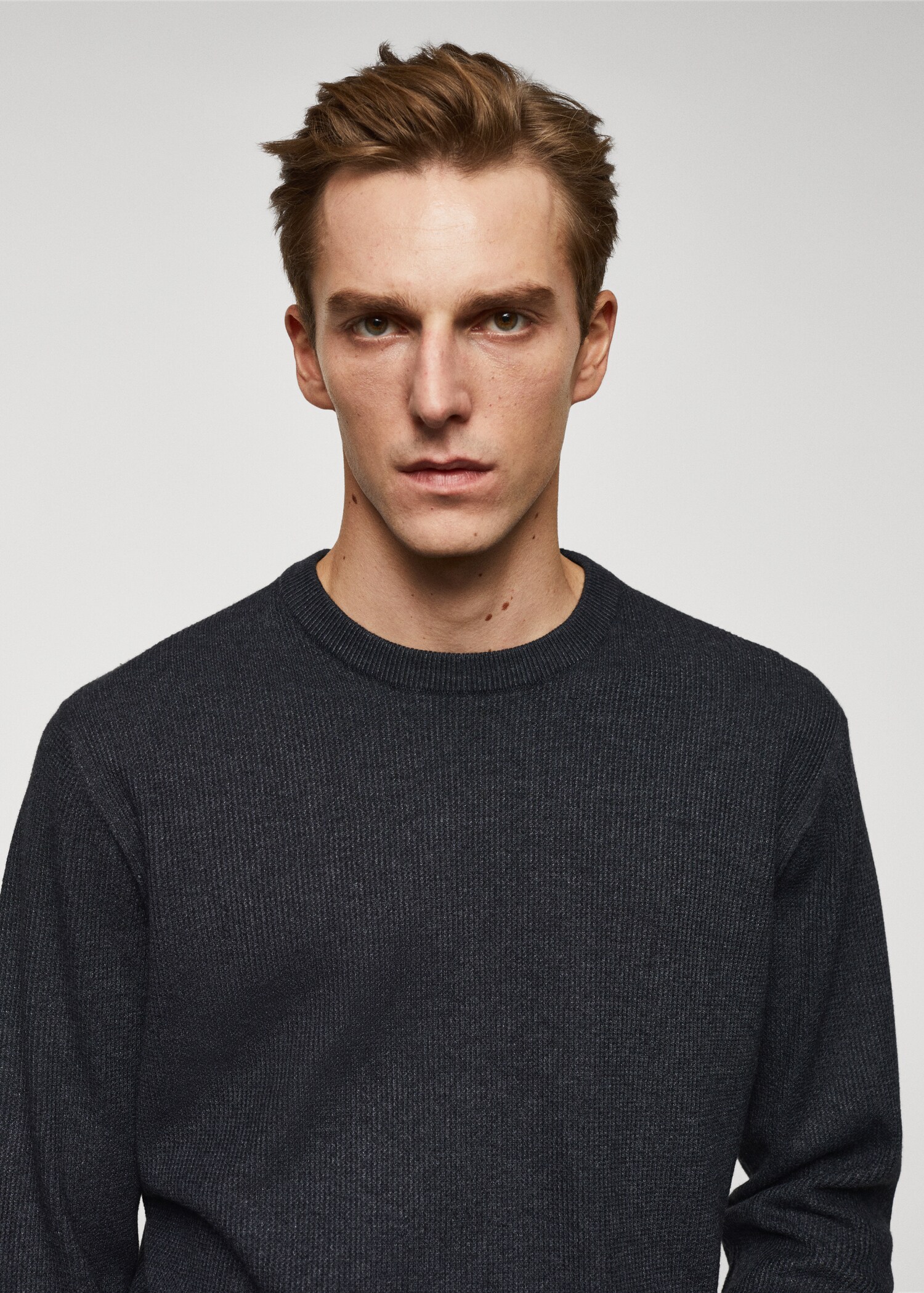 Strukturierter Baumwollpullover - Detail des Artikels 1