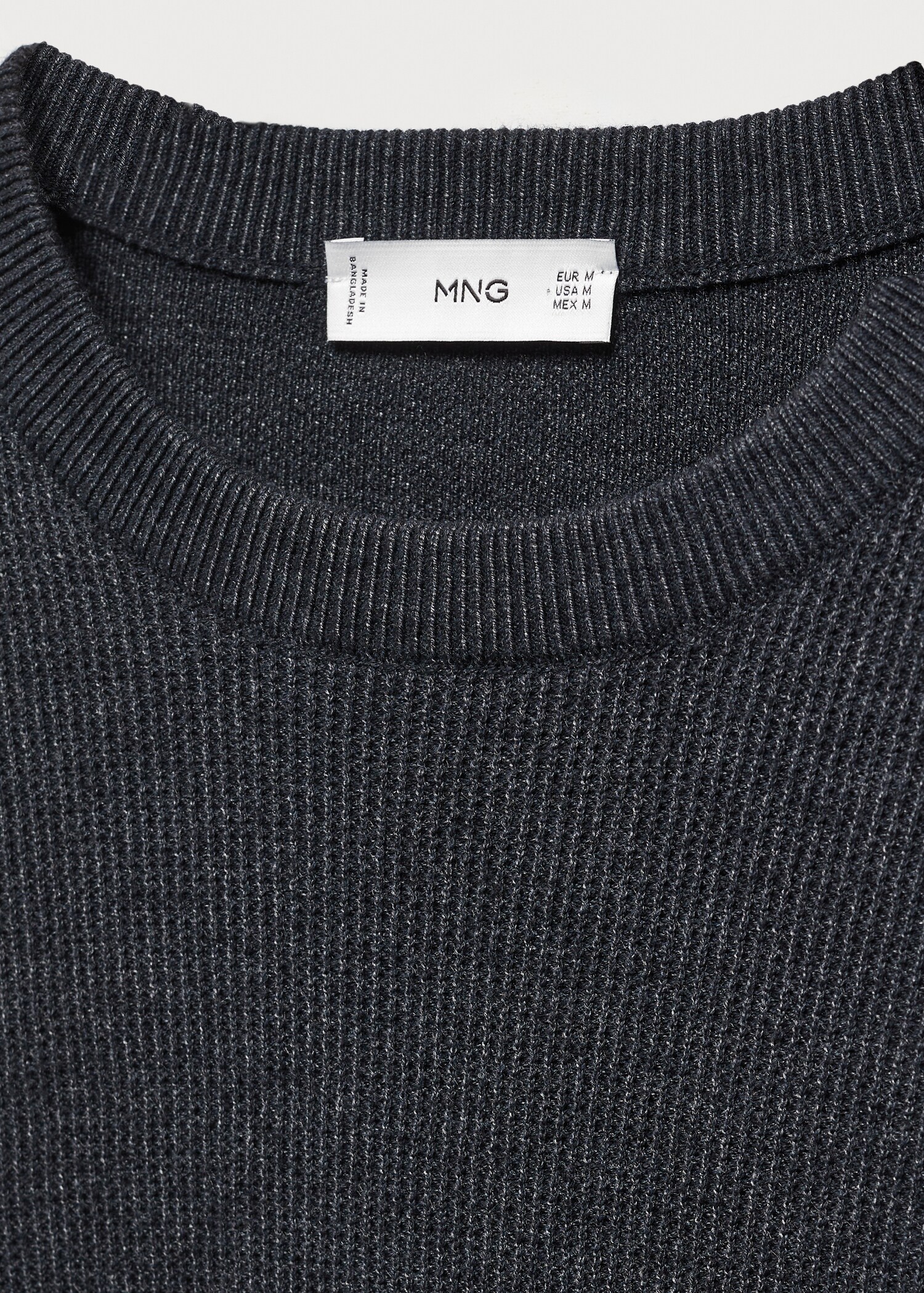 Strukturierter Baumwollpullover - Detail des Artikels 8