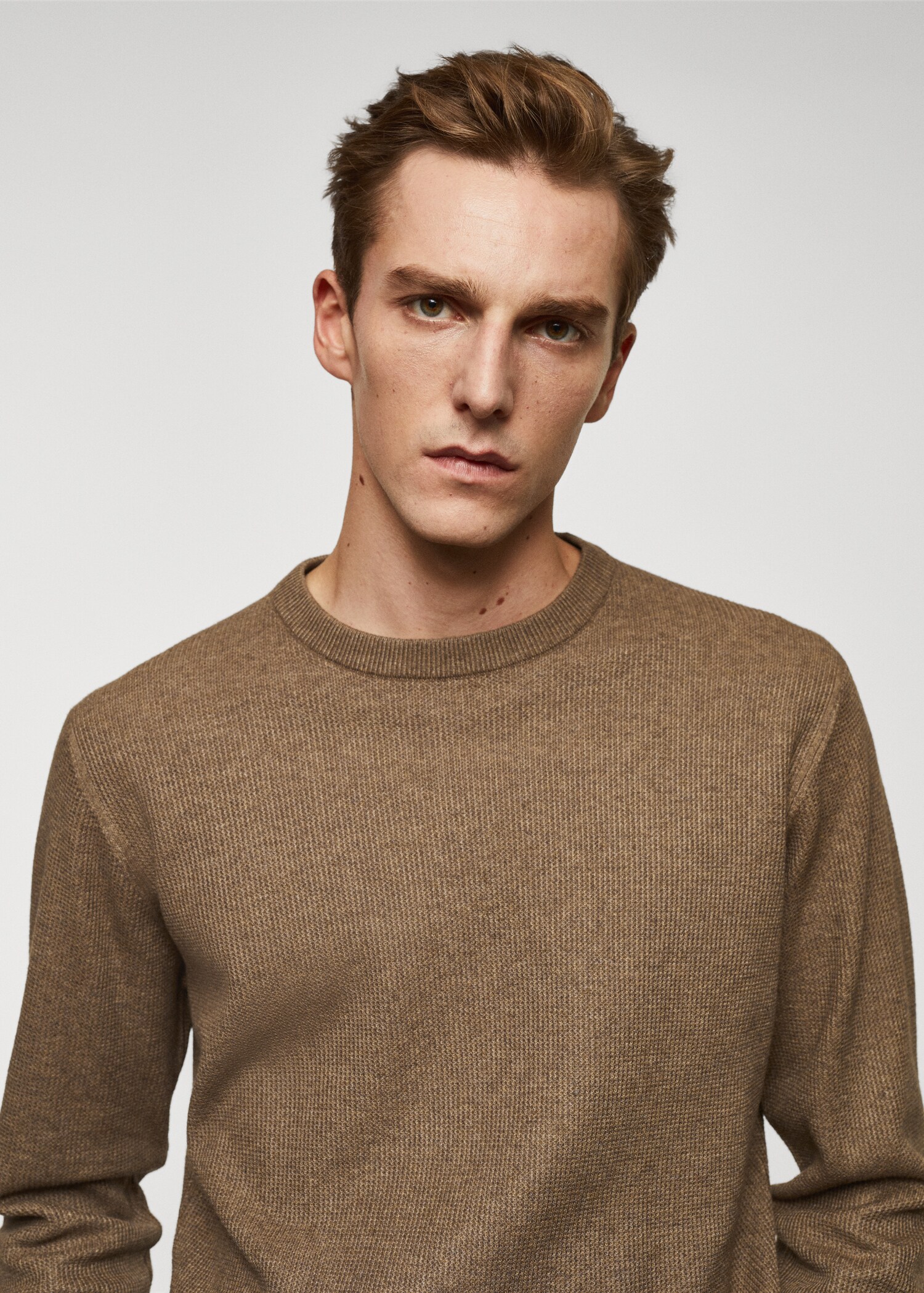 Strukturierter Baumwollpullover - Detail des Artikels 1