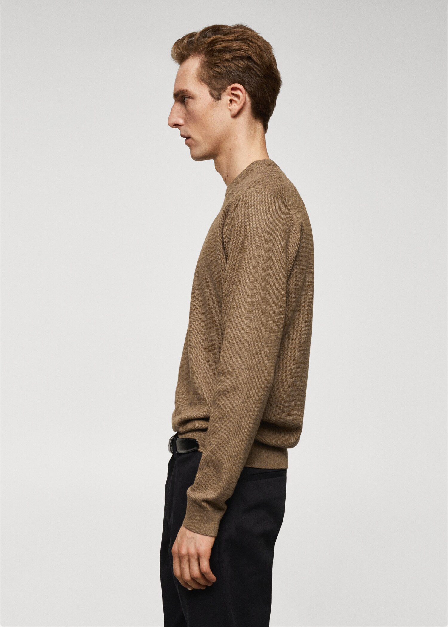 Strukturierter Baumwollpullover - Detail des Artikels 2