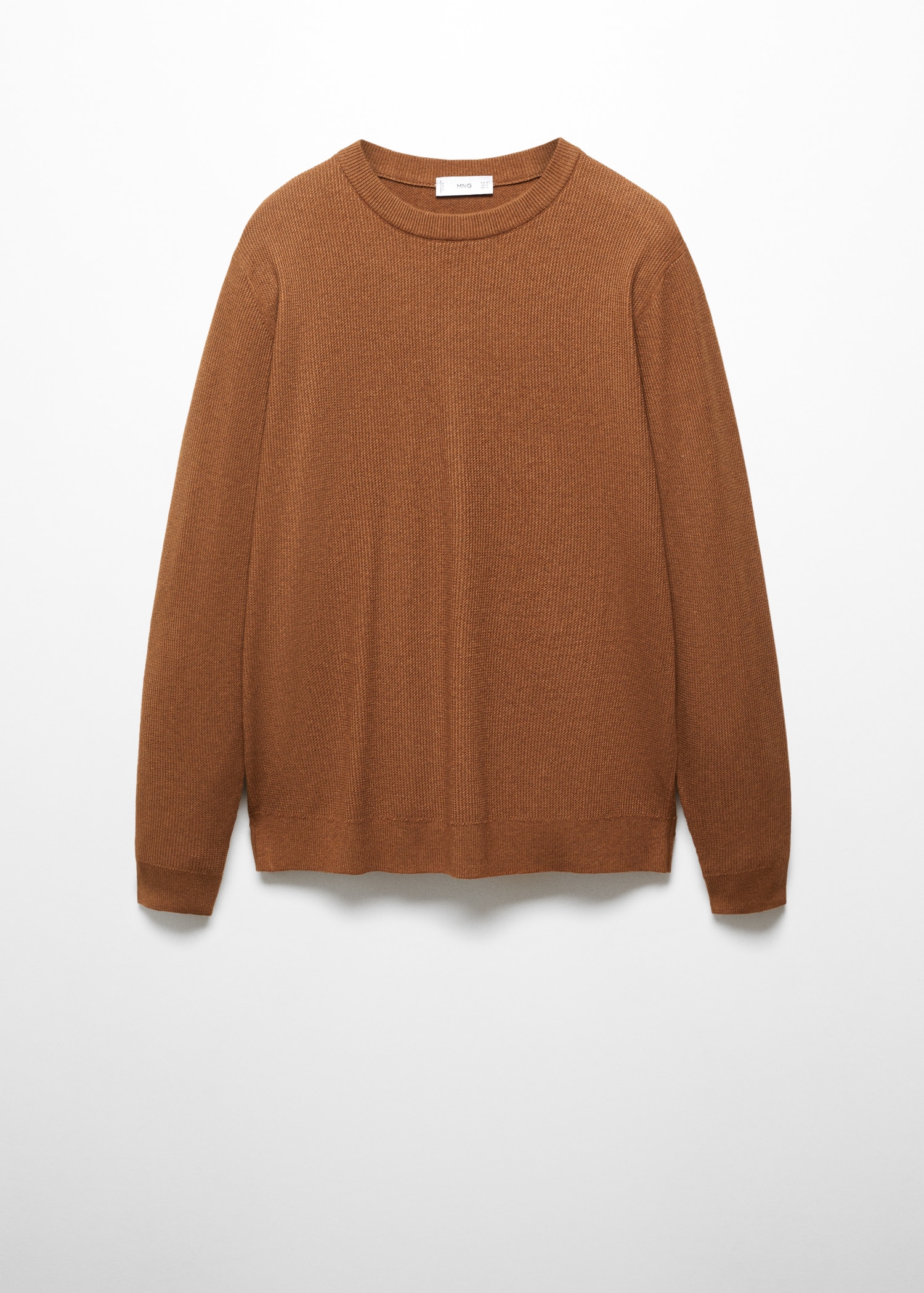 Strukturierter Baumwollpullover - Artikel ohne Model