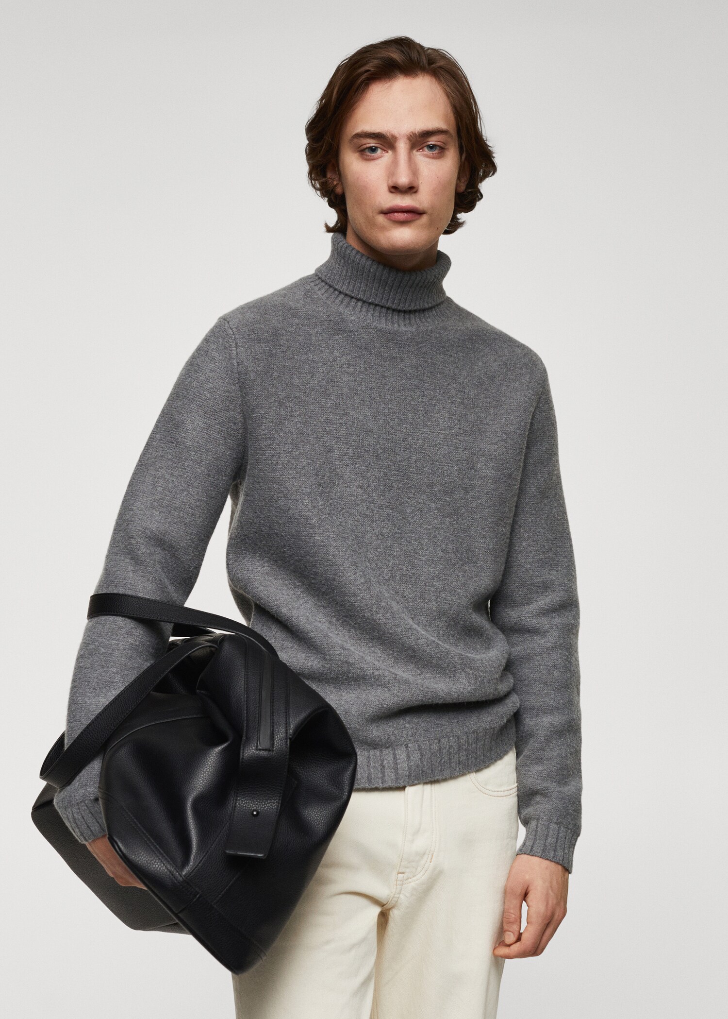 Turtleneck knit sweater - Medium plane