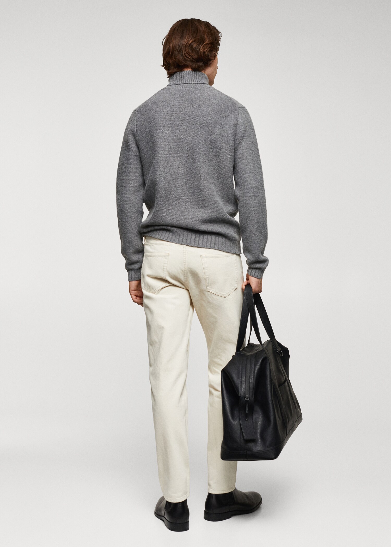 Turtleneck knit sweater - Reverse of the article