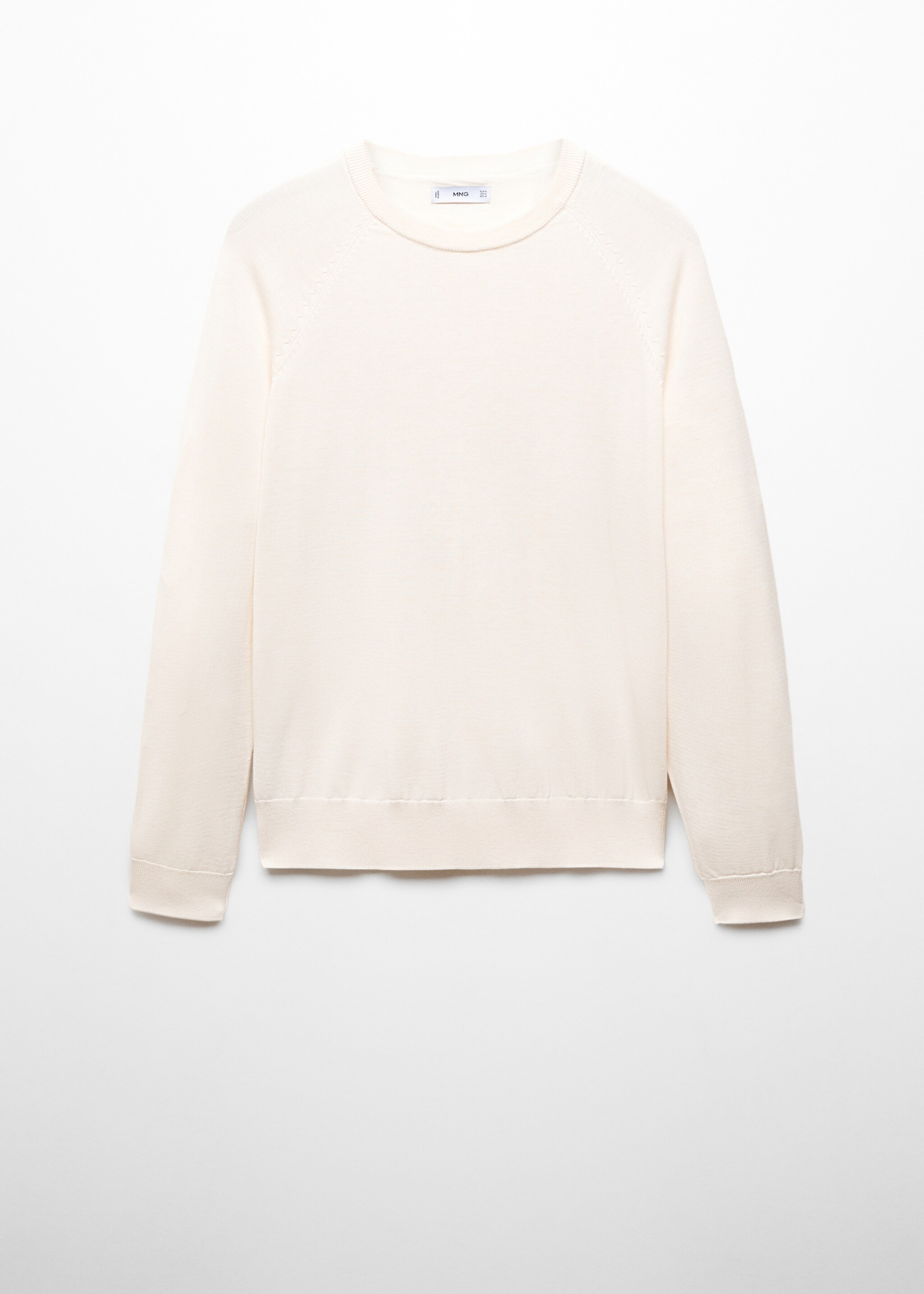 Fine-knit cotton sweater - Article without model