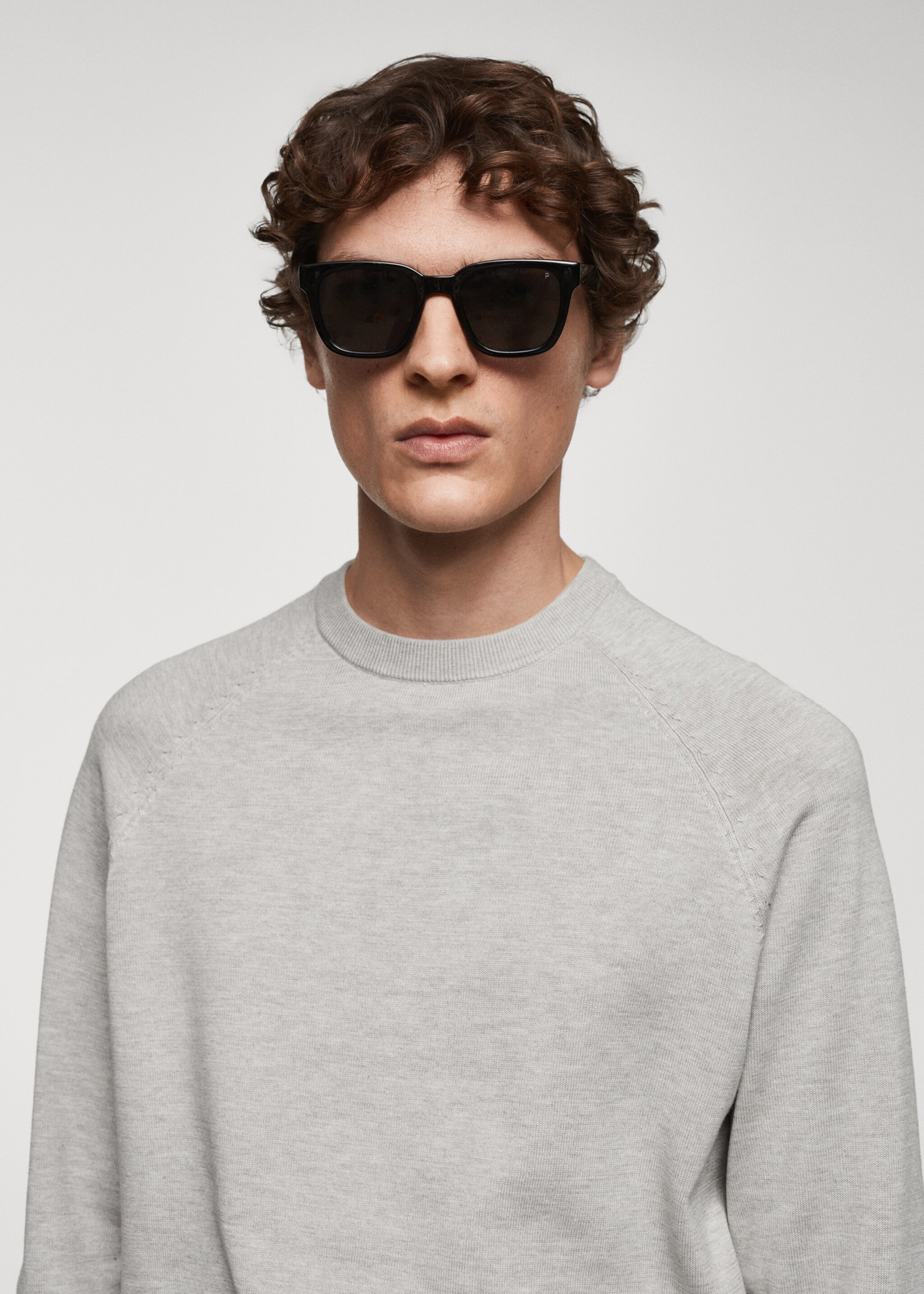 Fine-knit cotton sweater - Details of the article 1