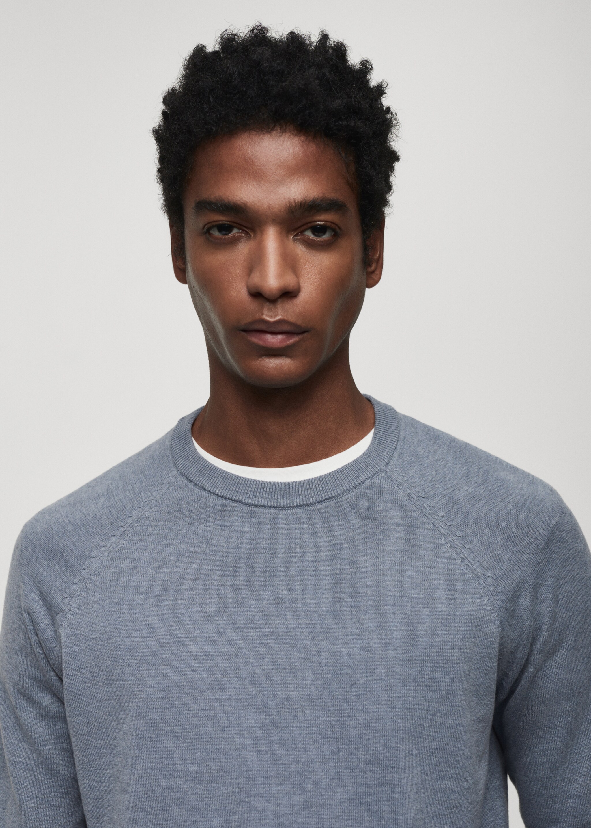 Fine-knit cotton sweater - Details of the article 1