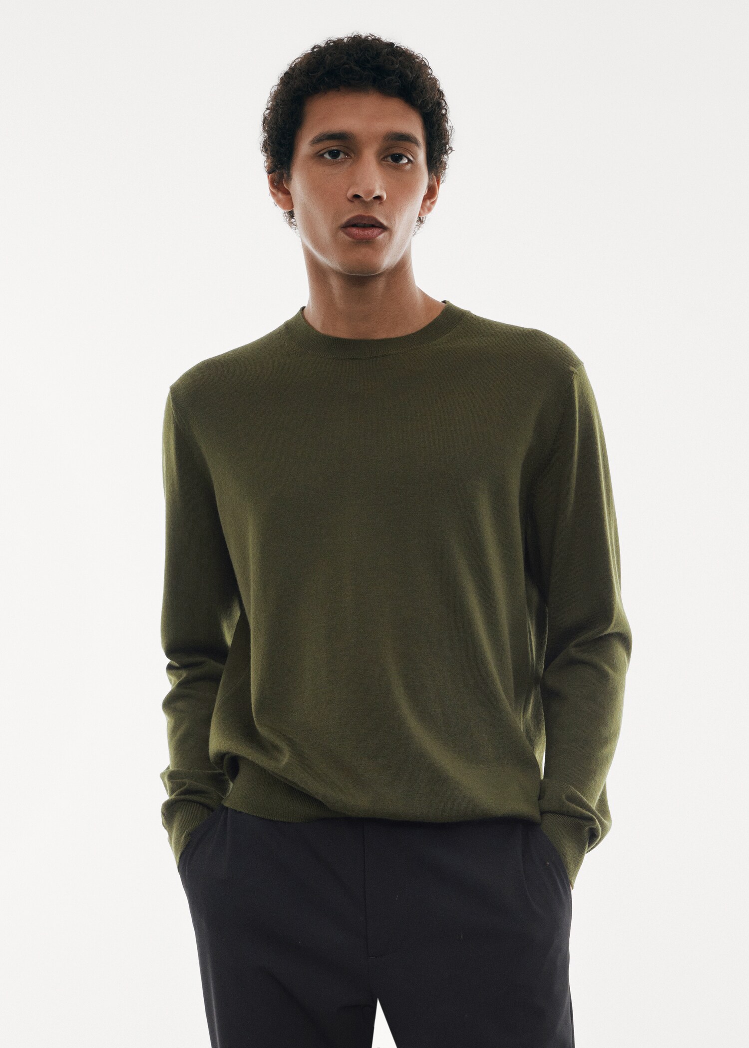 Waschbarer Pullover aus Merinowolle - Mittlere Ansicht