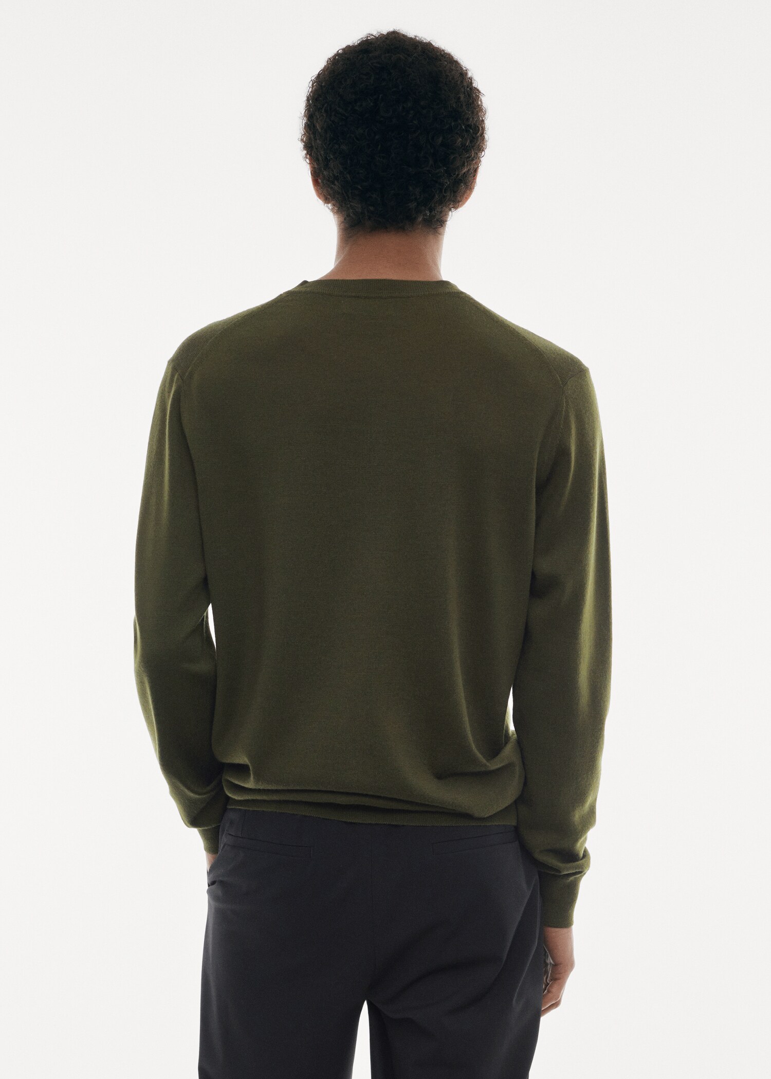 Waschbarer Pullover aus Merinowolle - Rückseite des Artikels
