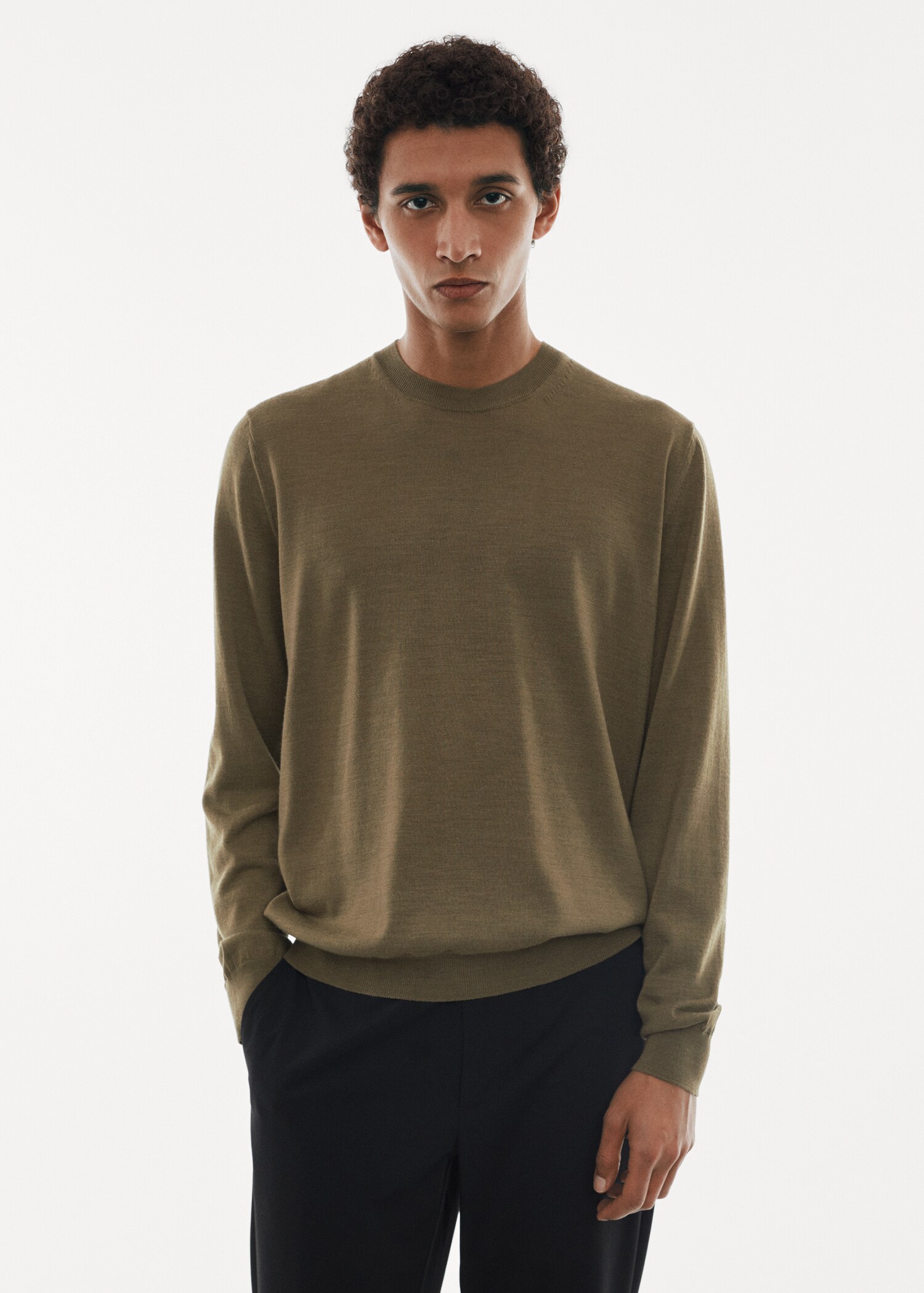 Waschbarer Pullover aus Merinowolle - Mittlere Ansicht