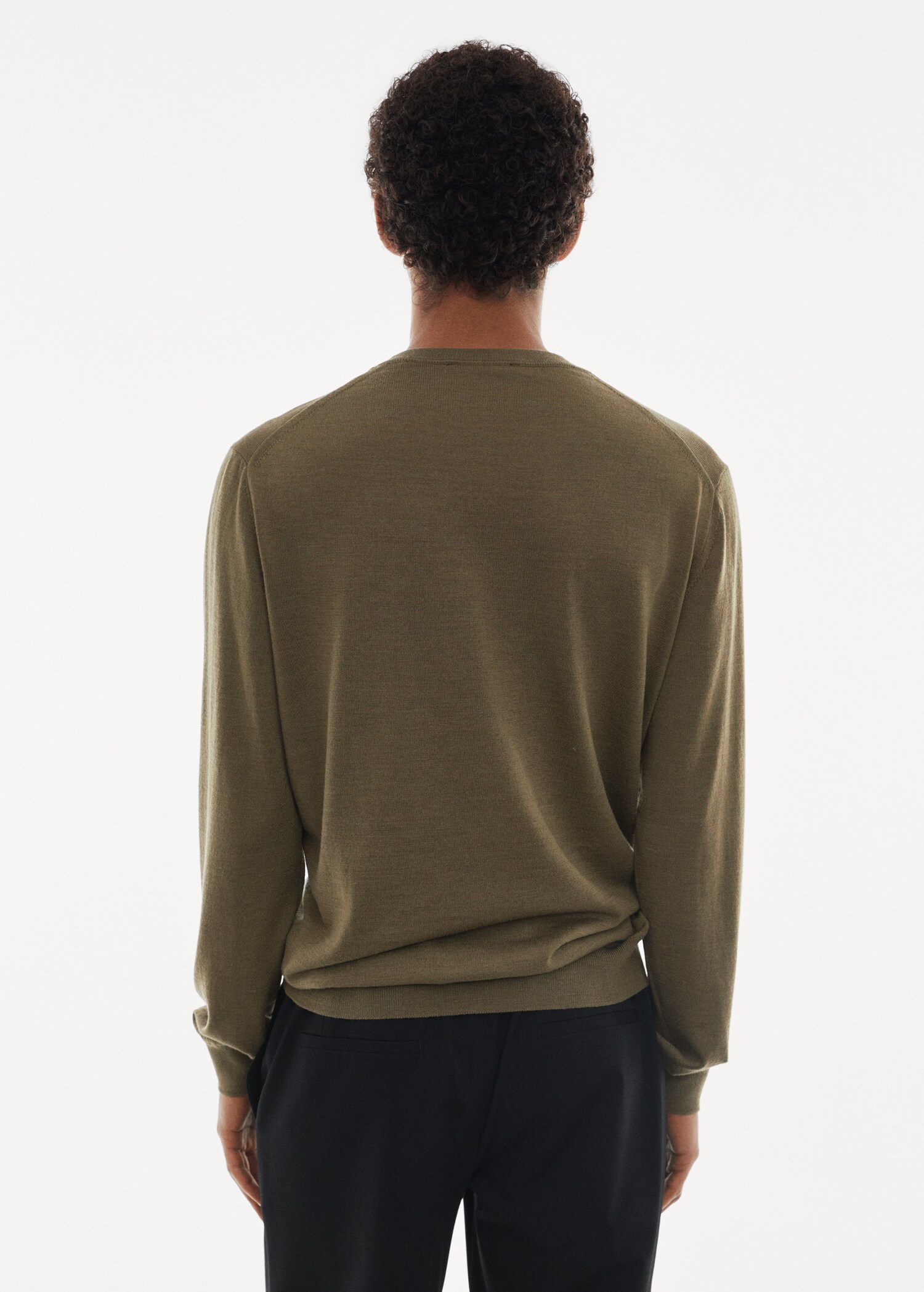 Waschbarer Pullover aus Merinowolle - Rückseite des Artikels