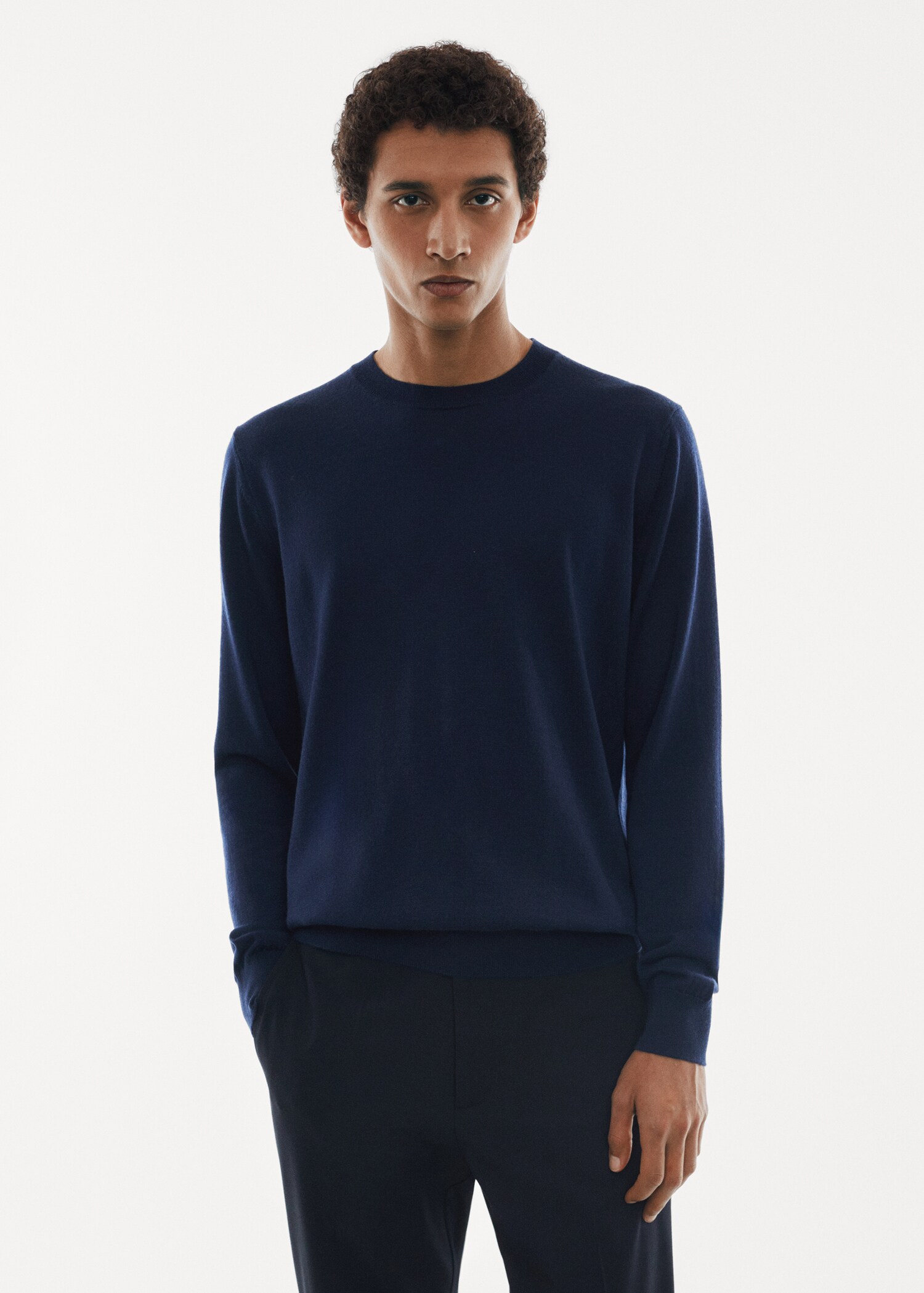 Waschbarer Pullover aus Merinowolle - Mittlere Ansicht