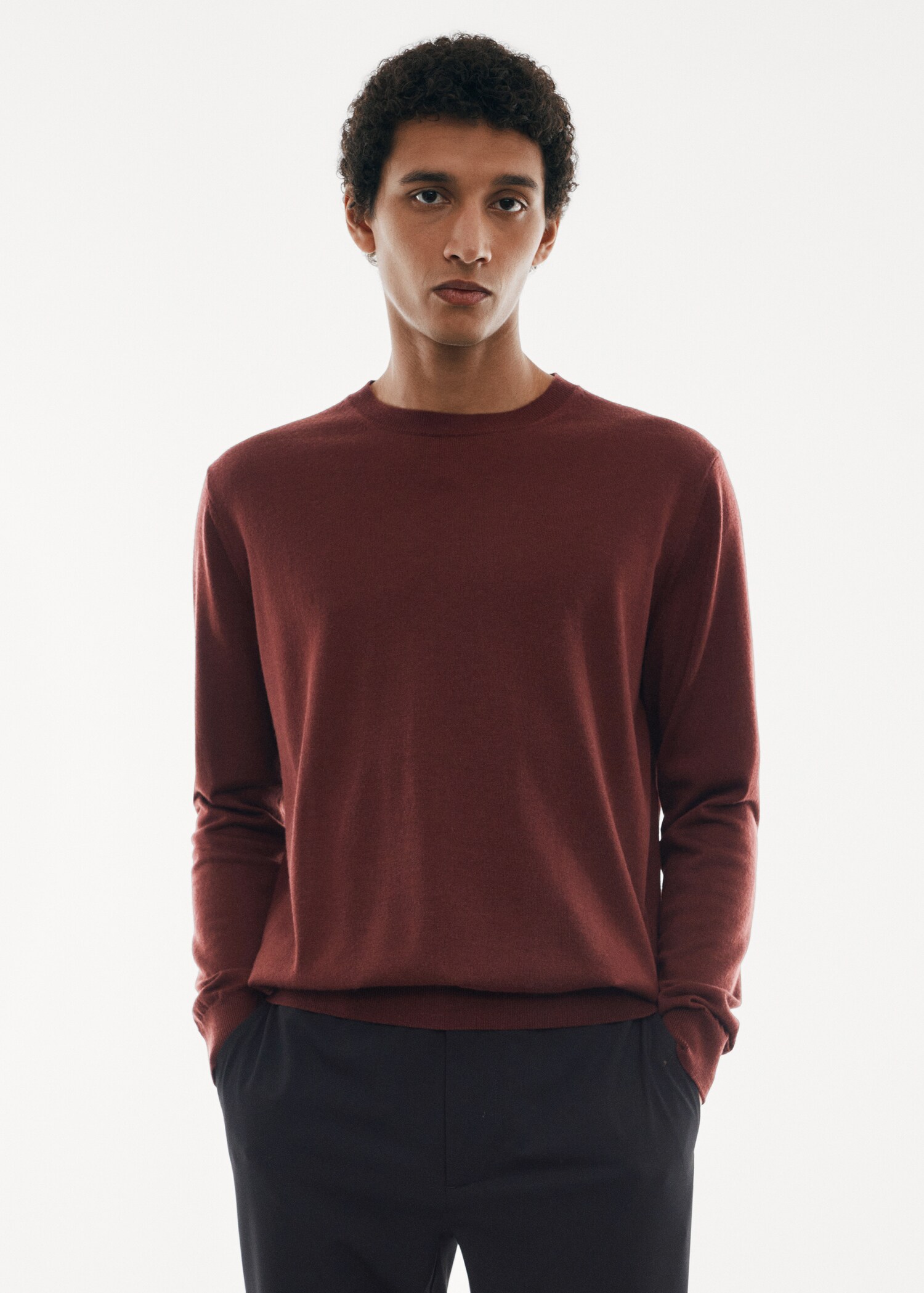 Waschbarer Pullover aus Merinowolle - Mittlere Ansicht