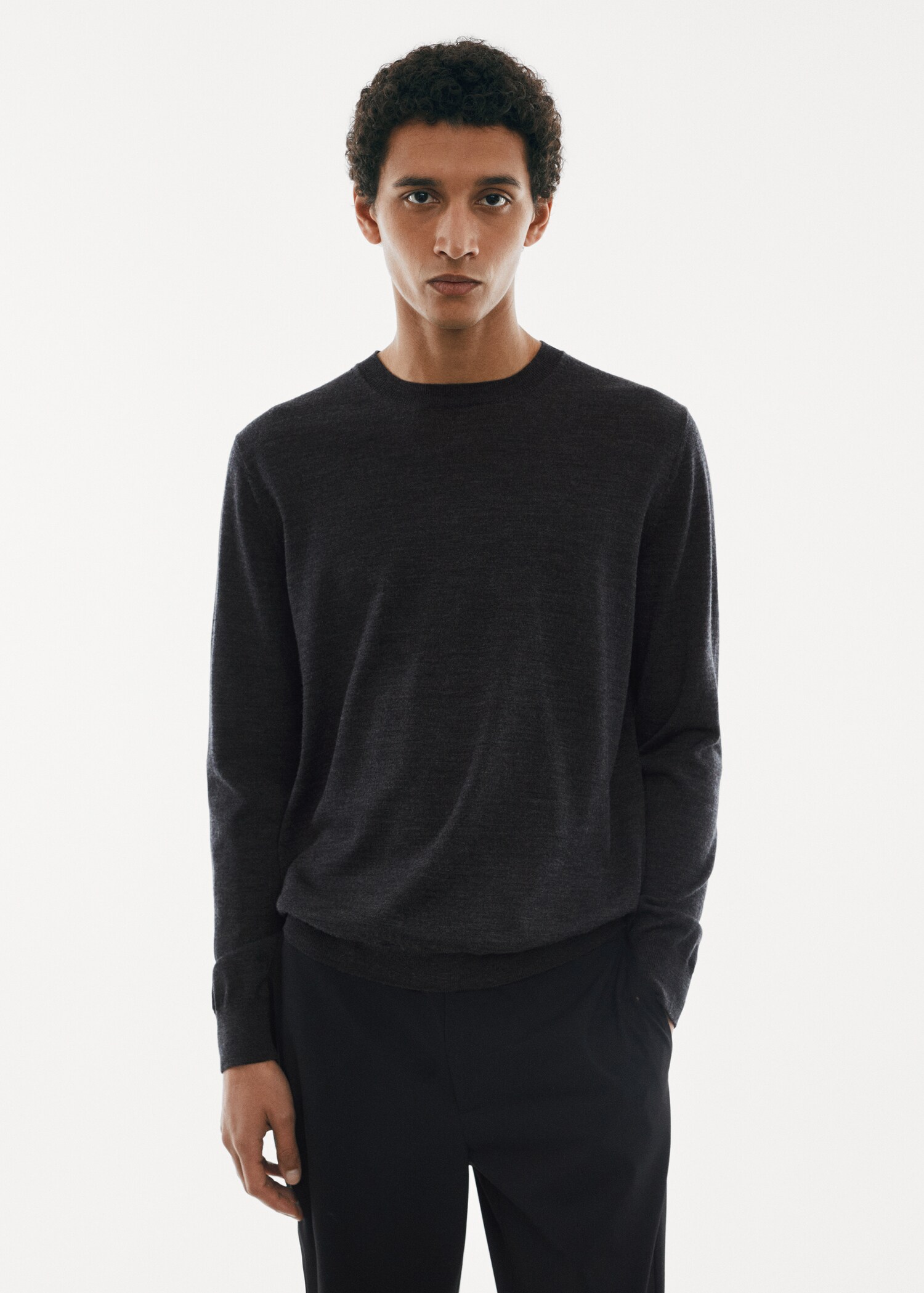 Waschbarer Pullover aus Merinowolle - Mittlere Ansicht