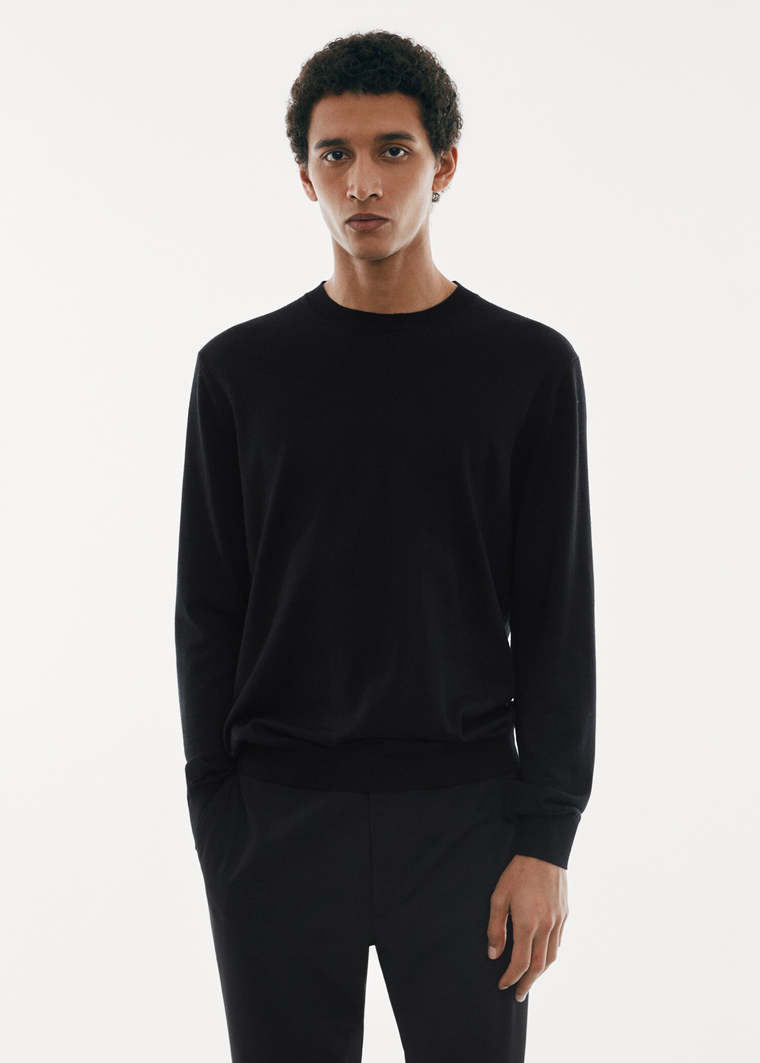 Waschbarer Pullover aus Merinowolle - Mittlere Ansicht