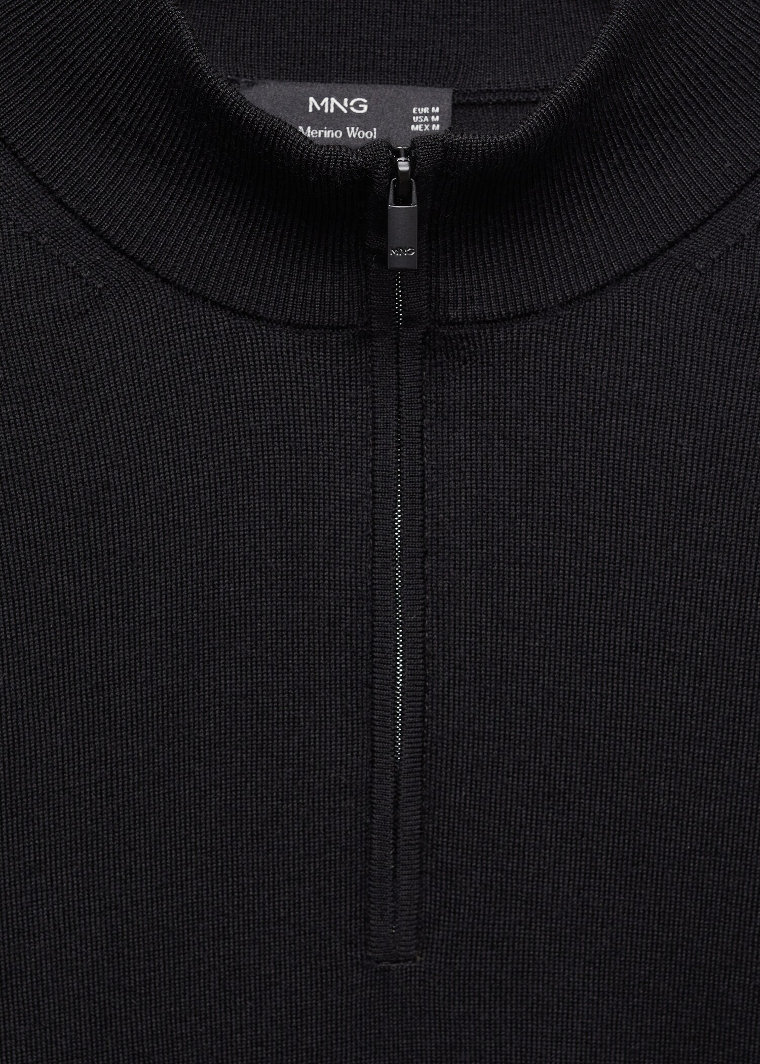 100% merino wool sweater with zip-neck - Details of the article 8