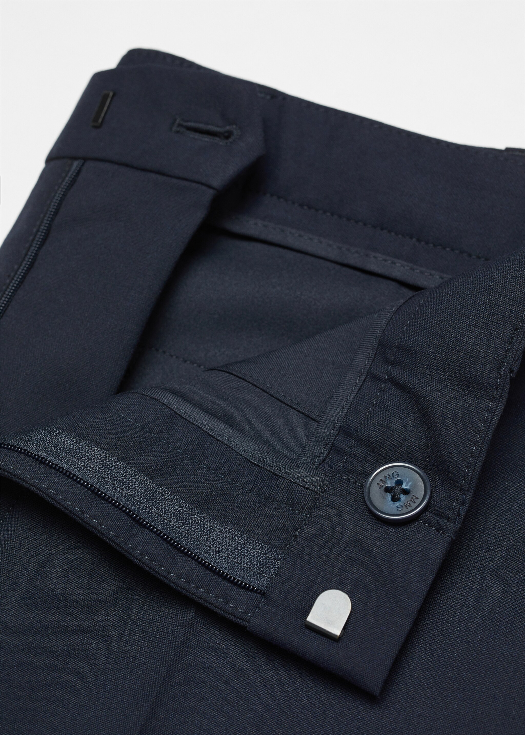 Pantalón traje slim fit - Detalle del artículo 8, Azul marino oscuro. Ref: 67010659-00.