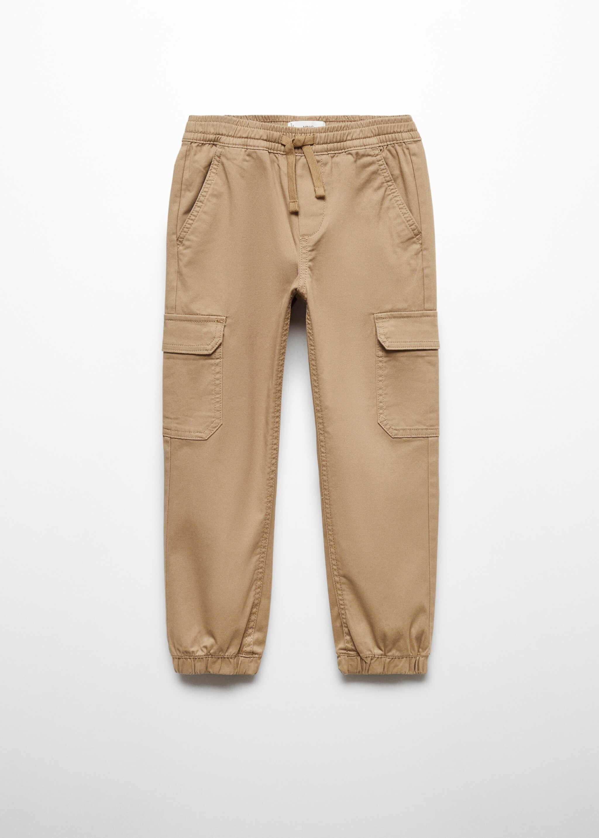 Cotton cargo pants - Article without model, Tobacco Brown. Ref: 67010660-00.