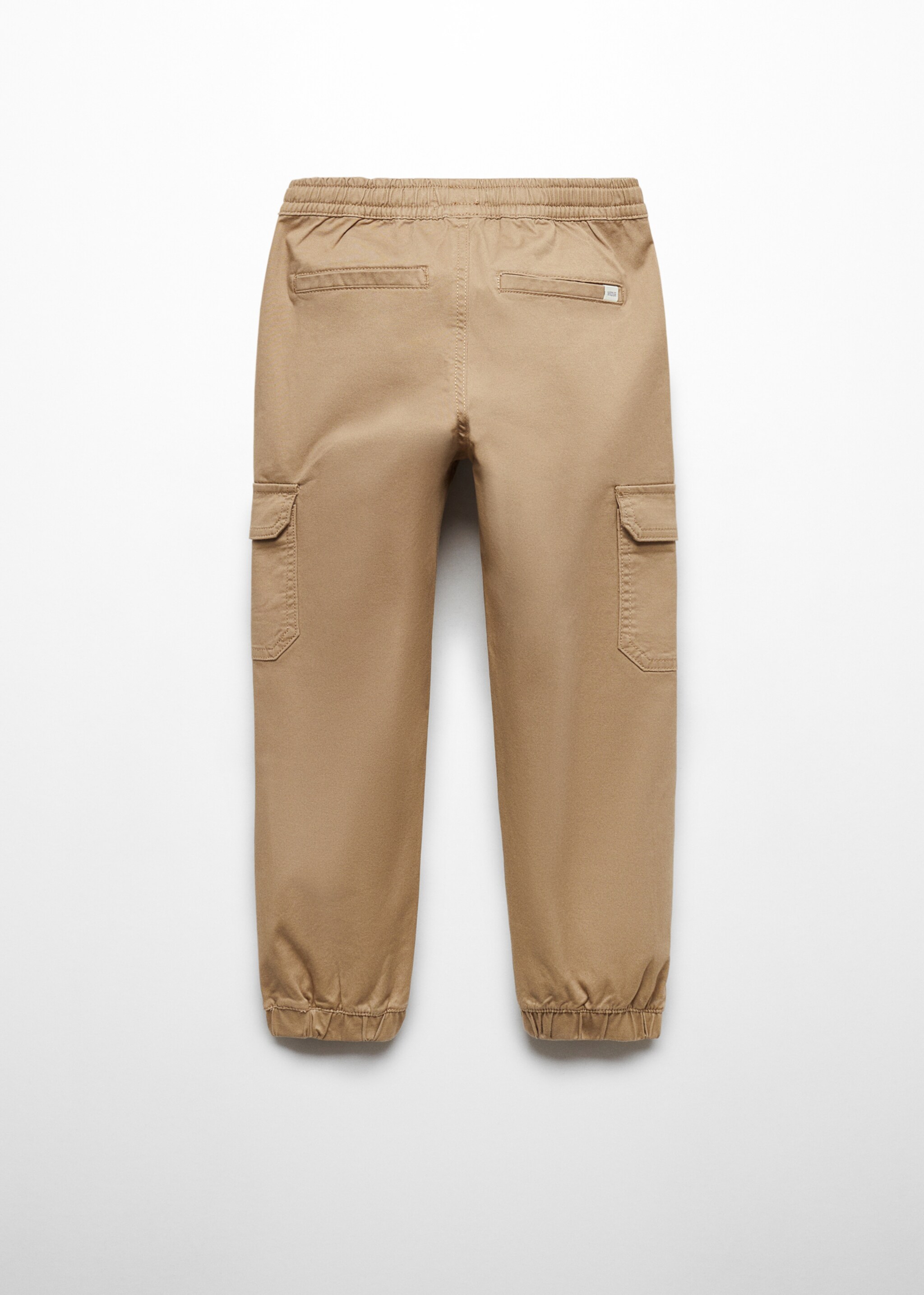 Cotton cargo pants - Reverse of the article, Tobacco Brown. Ref: 67010660-00.