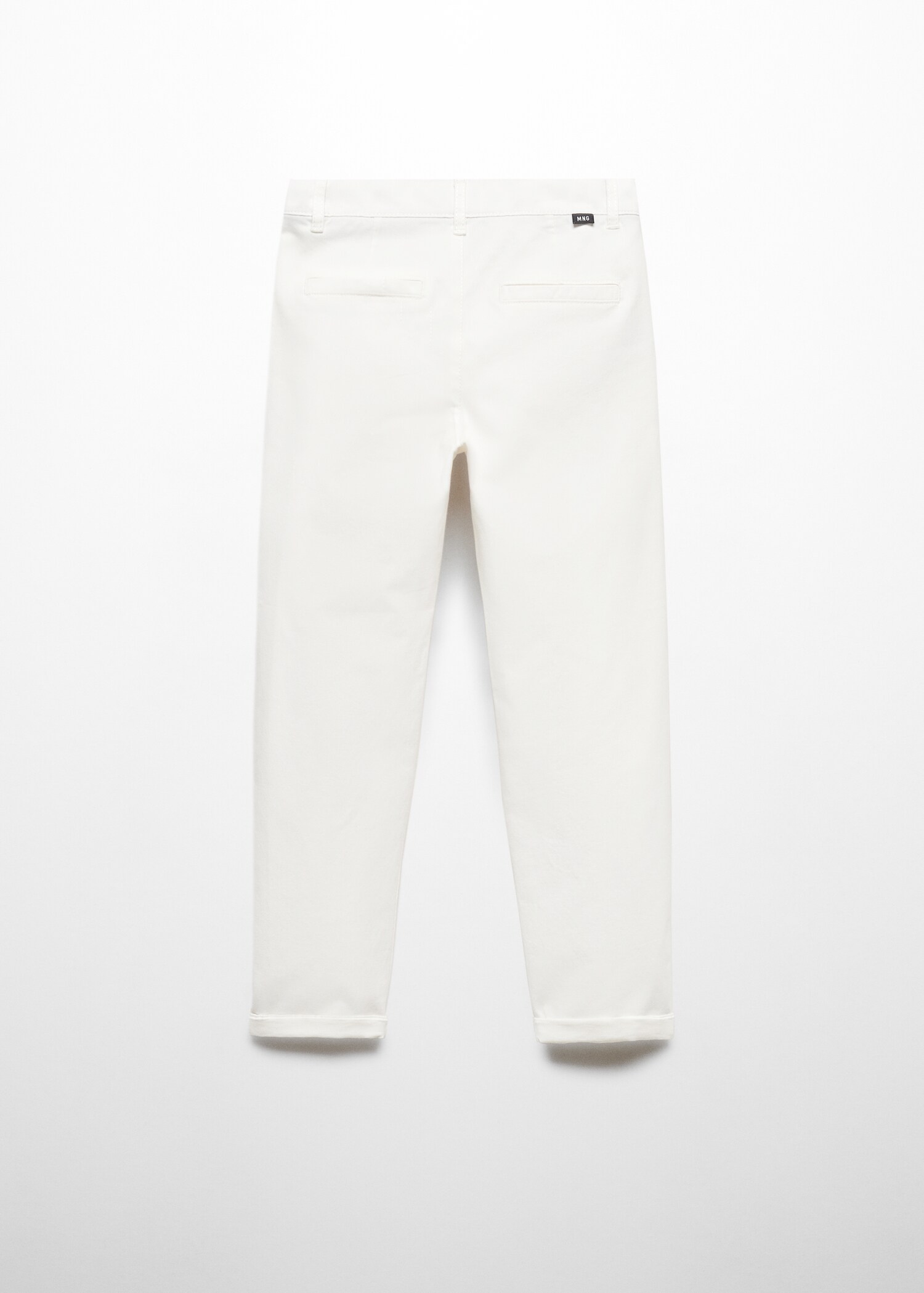 Cotton chinos - Reverse of the article