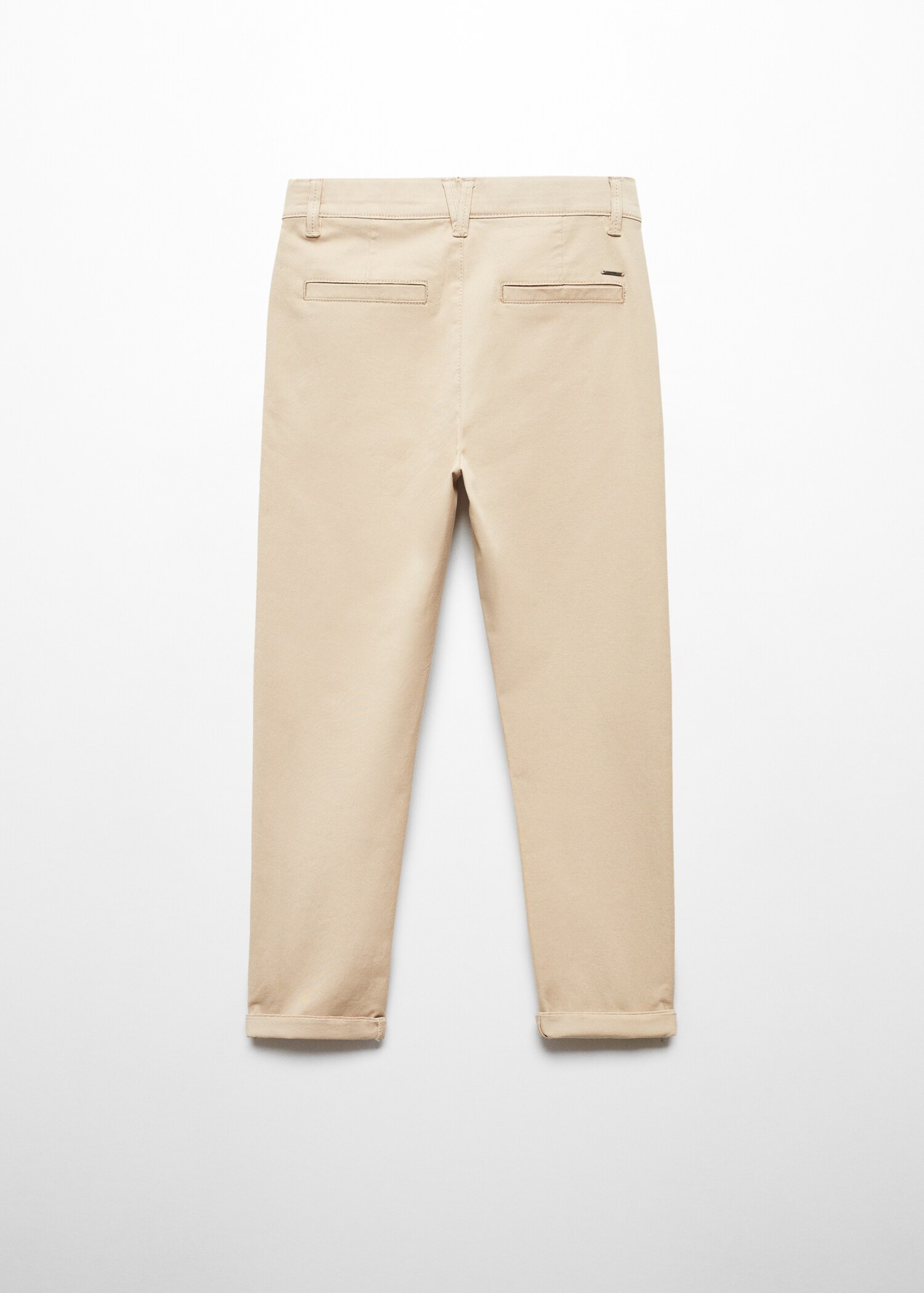 Cotton chinos - Reverse of the article