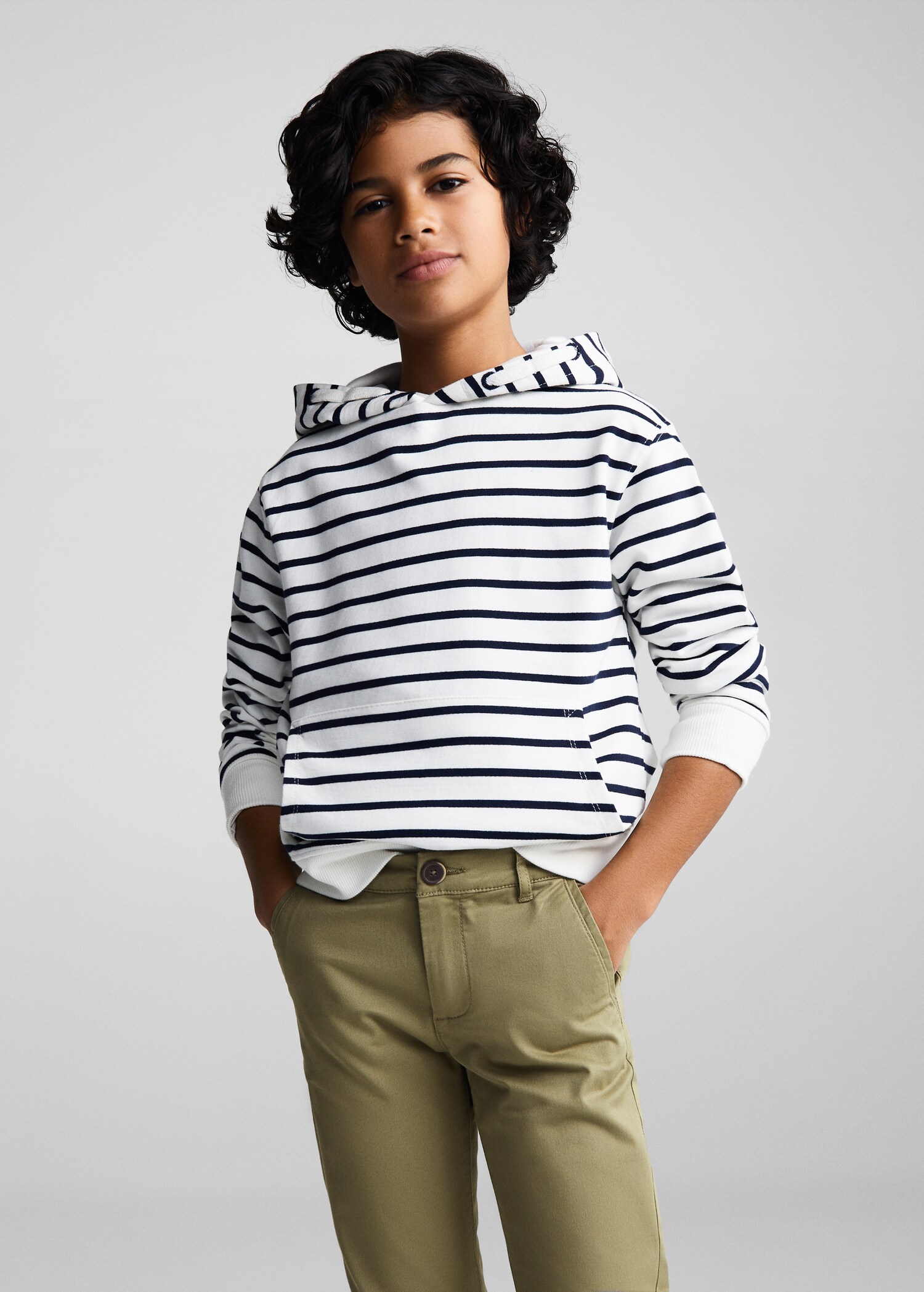 Cotton chinos - Medium plane
