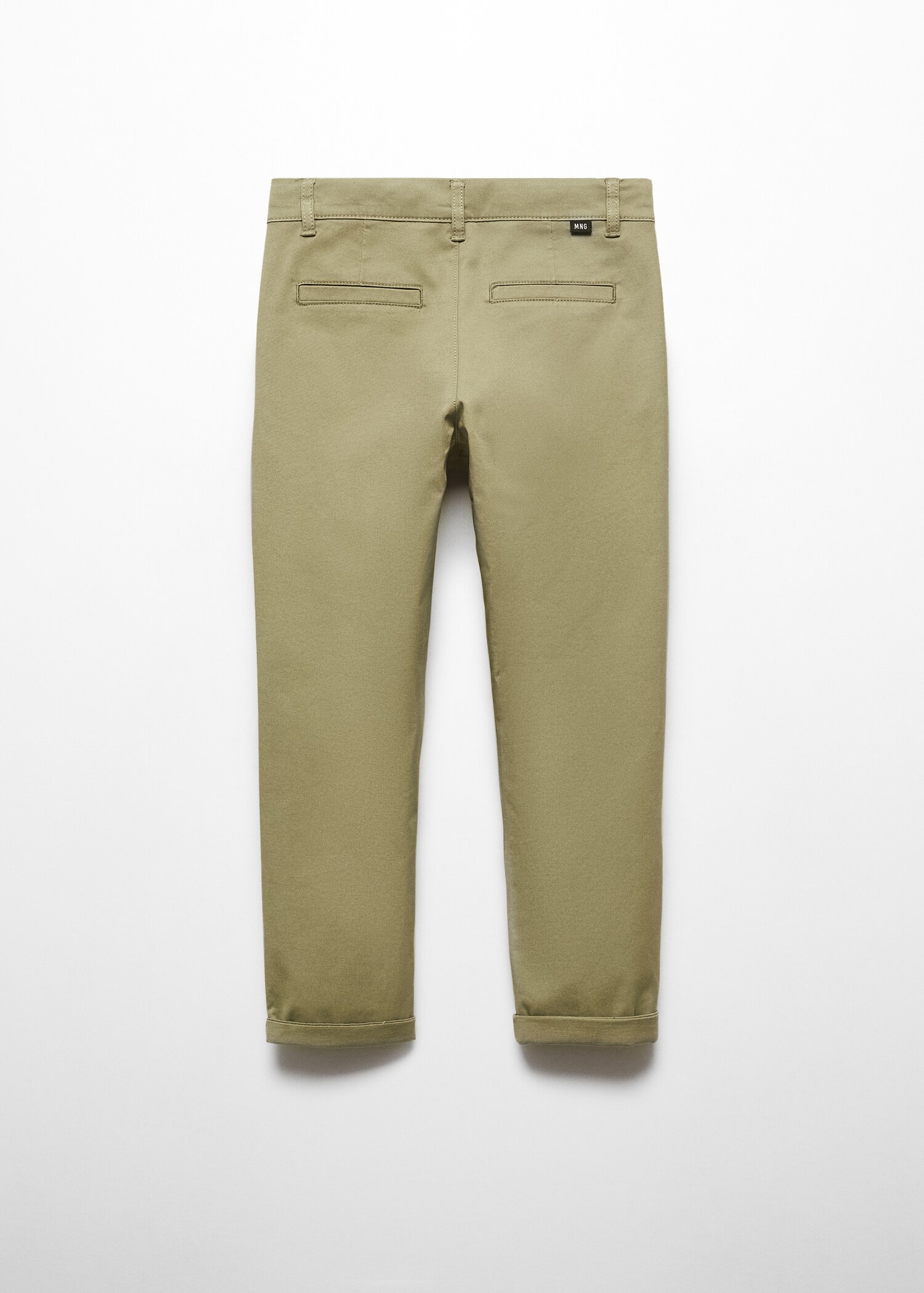 Cotton chinos - Reverse of the article