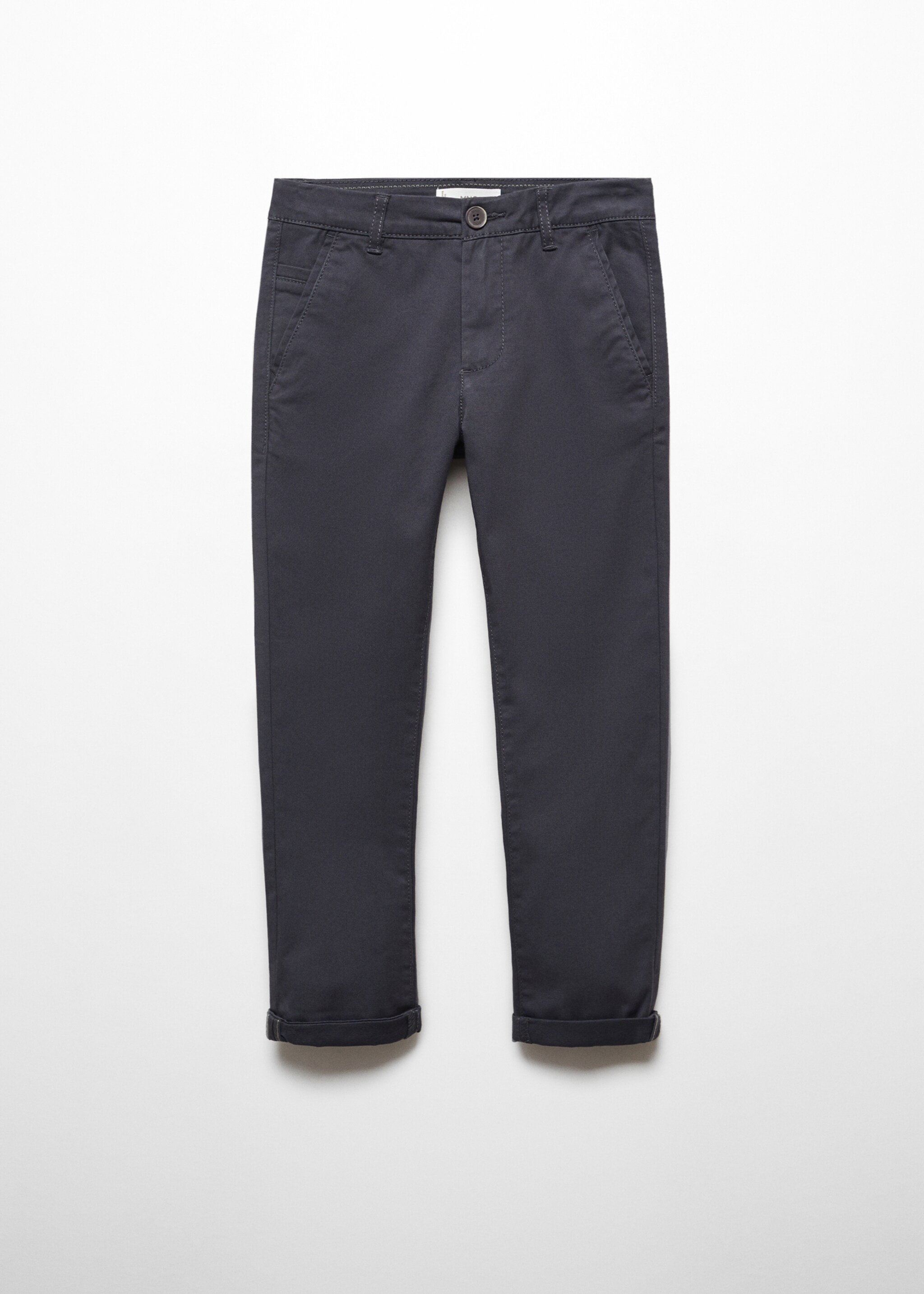 Cotton chinos - Article without model, Medium Grey. Ref: 67010662-00.