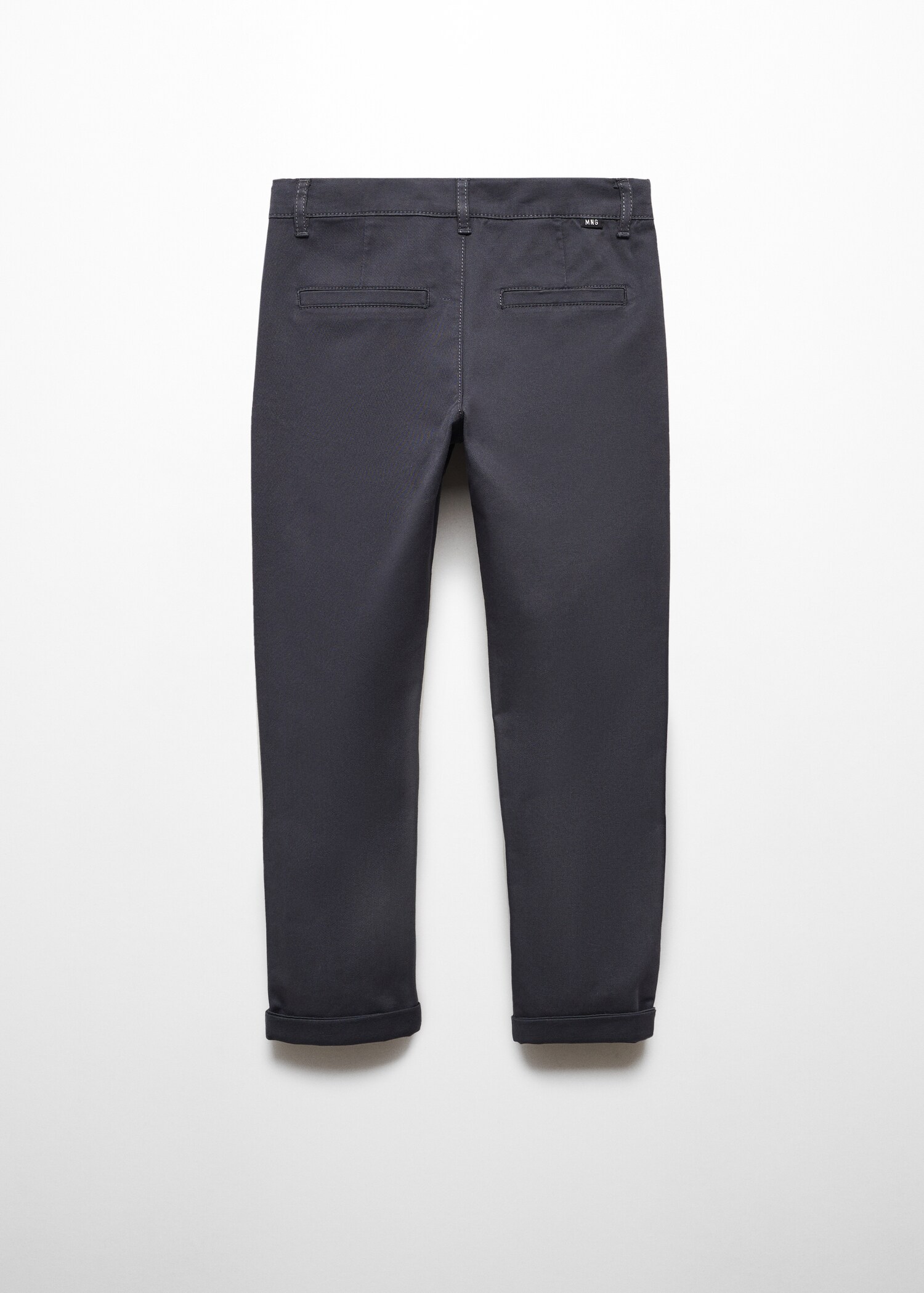 Cotton chinos - Reverse of the article