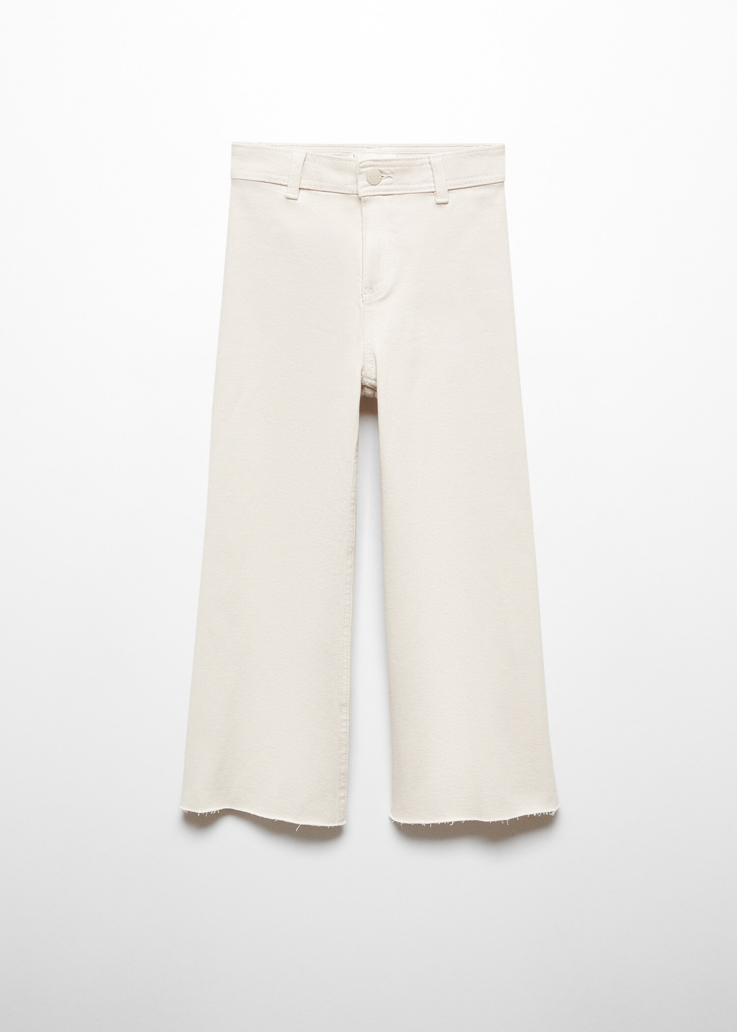 Frayed hem culotte jeans - Article without model