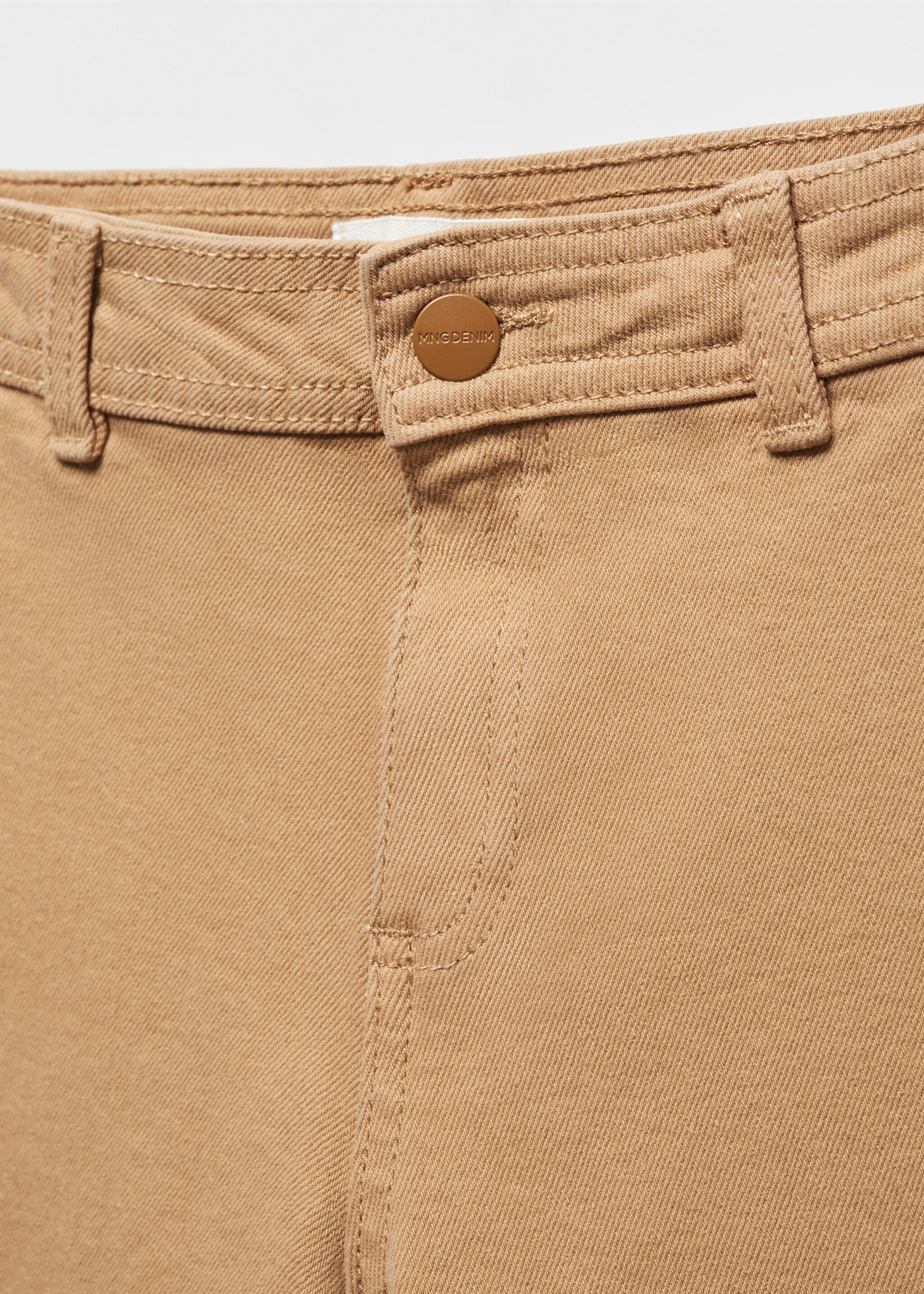 Frayed hem culotte jeans - Details of the article 8