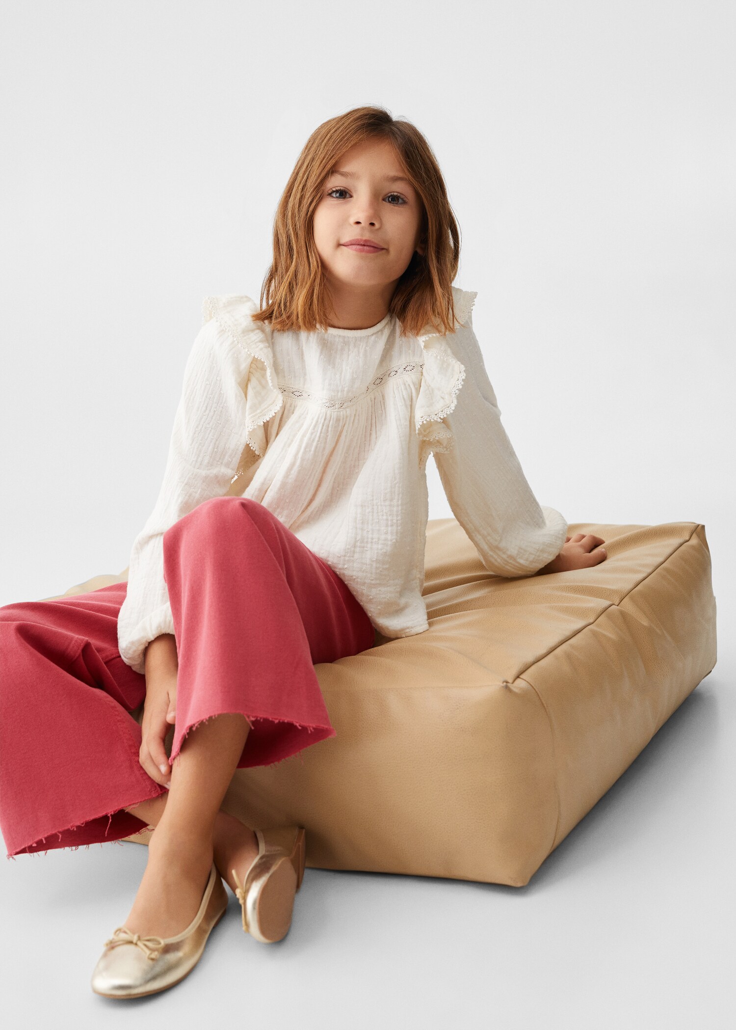Frayed hem culotte jeans - Details of the article 1