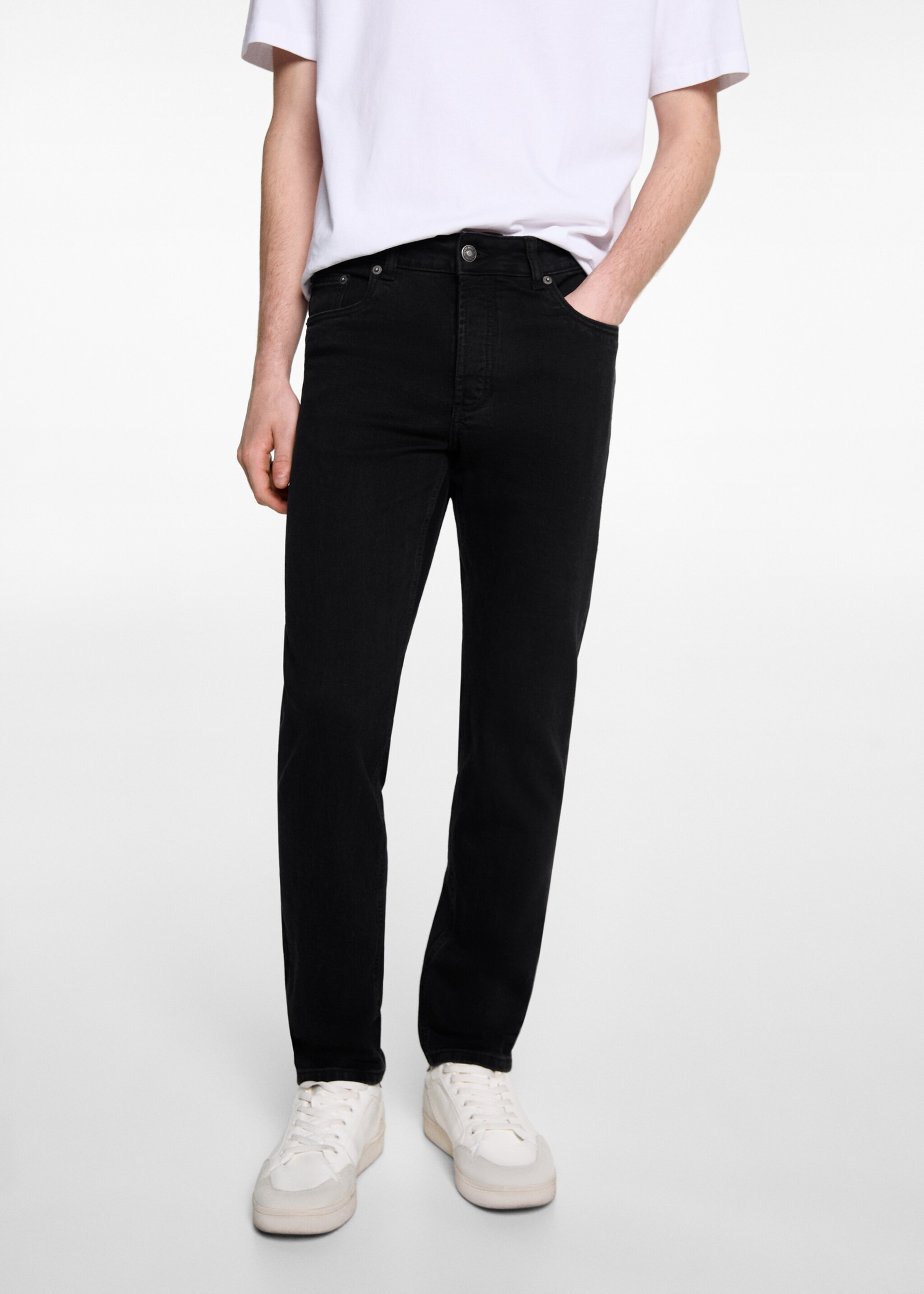 Texans slim fit - Detall de l'article 6, Black denim. Ref: 67010681-00.