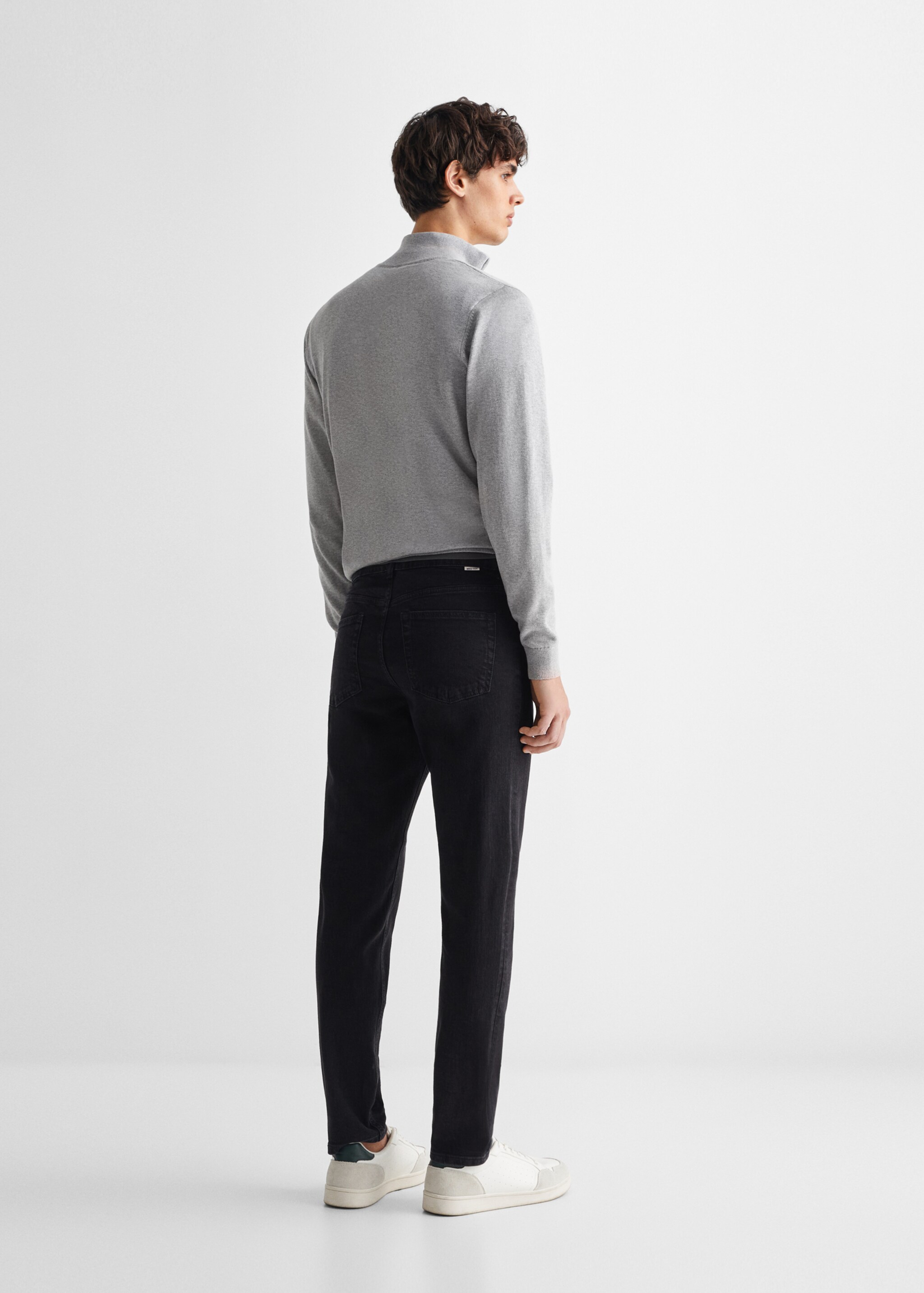 Texans slim fit - Revers de l'article, Black denim. Ref: 67010681-00.