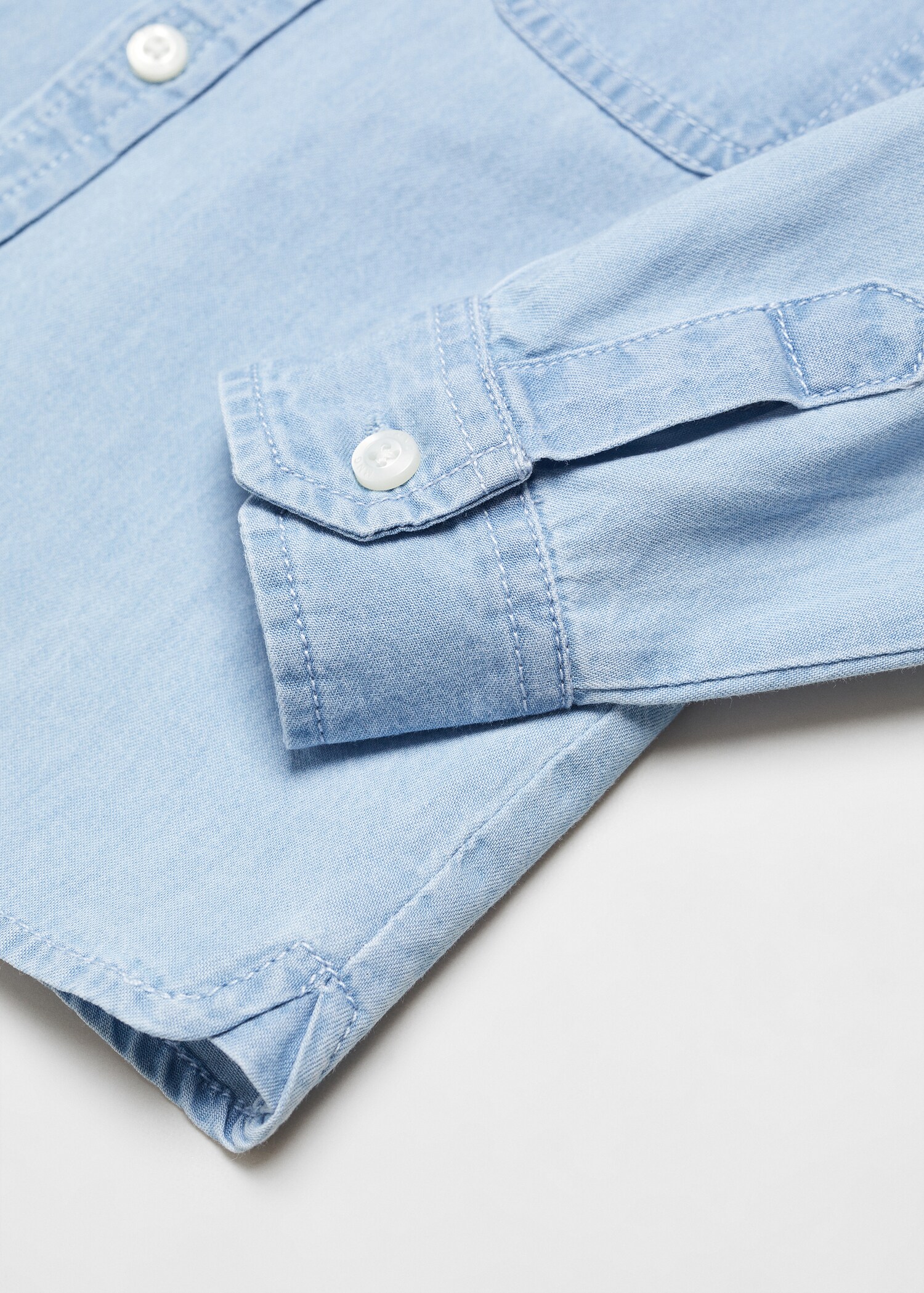 Camisa denim algodón - Detalle del artículo 0