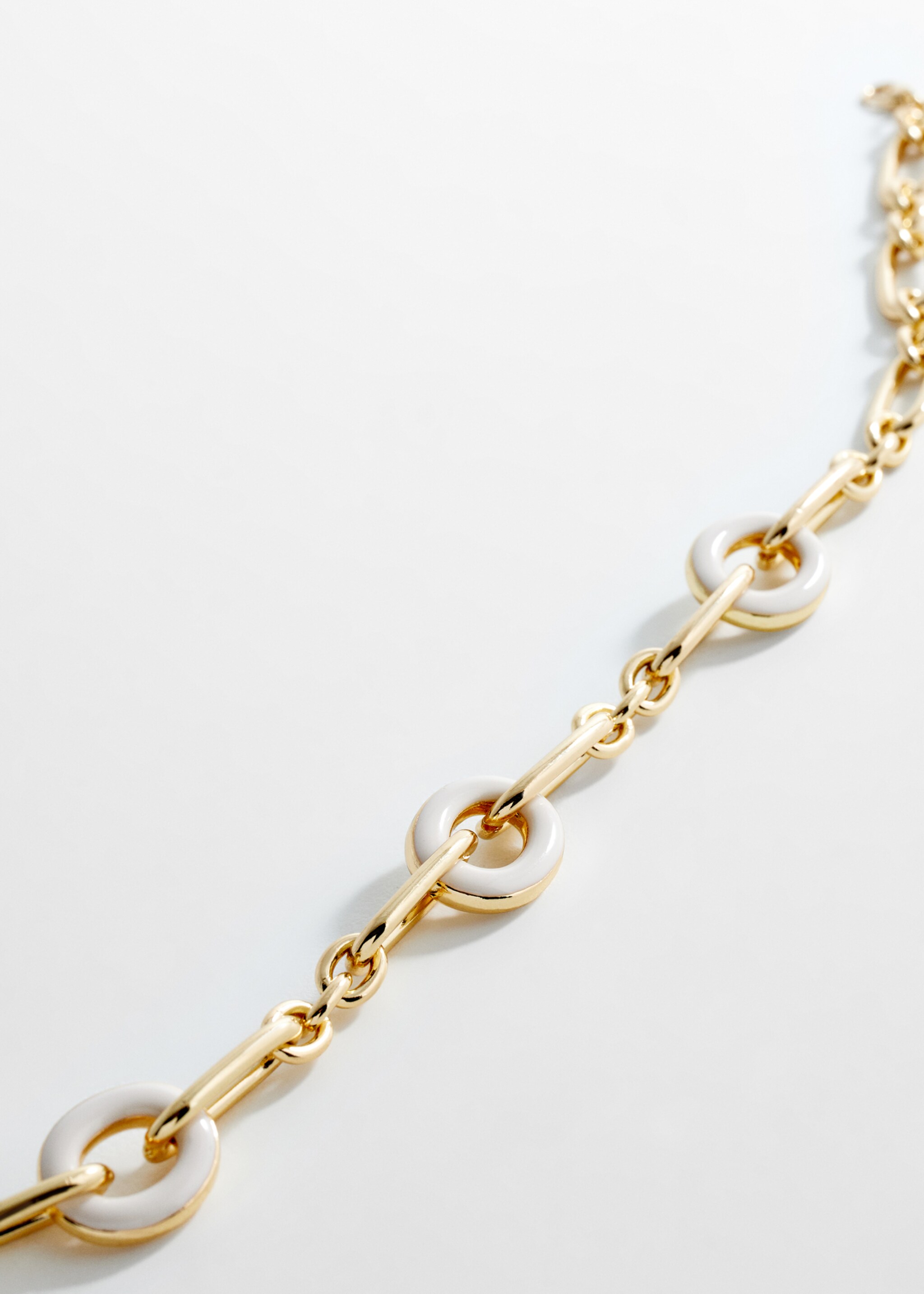 Combined hoops necklace - Medium plane, Gold. Ref: 67012539-00.