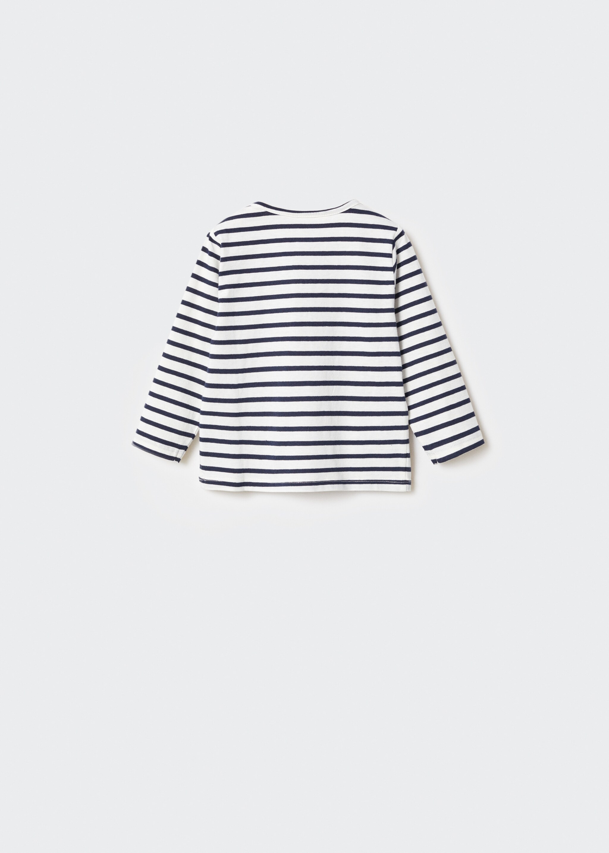 Striped long sleeves t-shirt - Reverse of the article