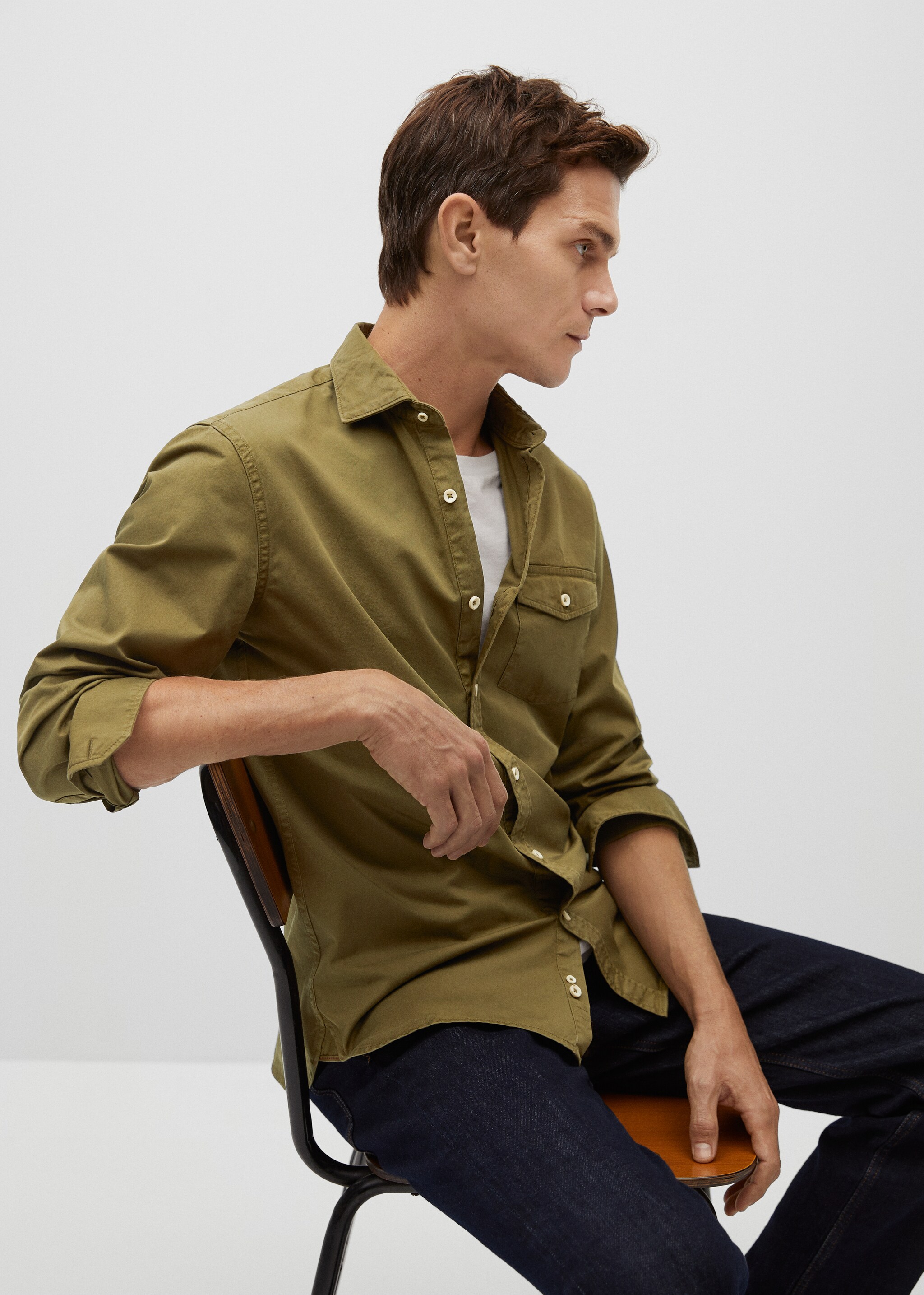 Camisa denim slim fit  - Detalle del artículo 1