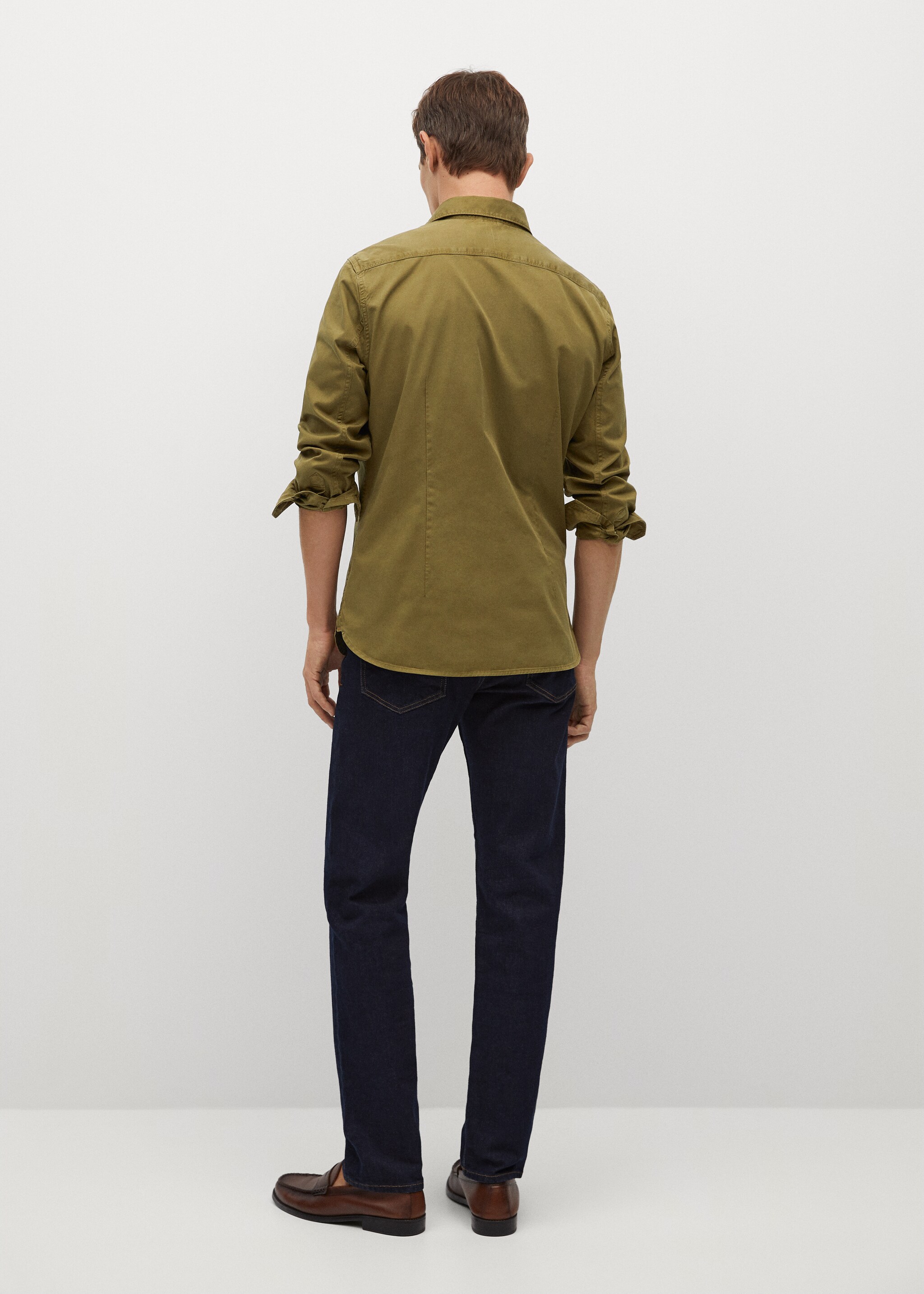 Camisa denim slim fit  - Reverso del artículo