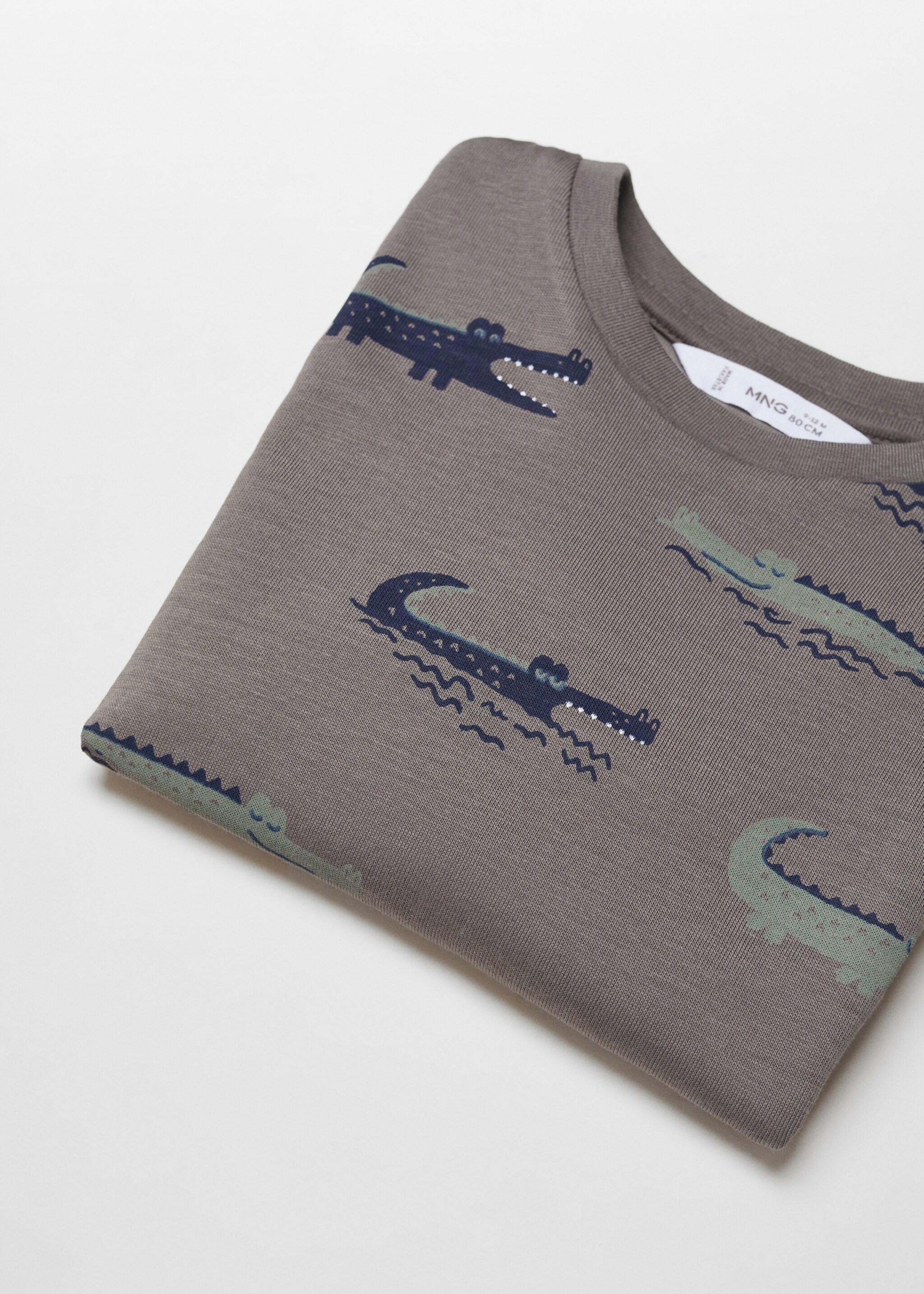 Bawełniany wzorzysty t-shirt - Szczegóły artykułu 8