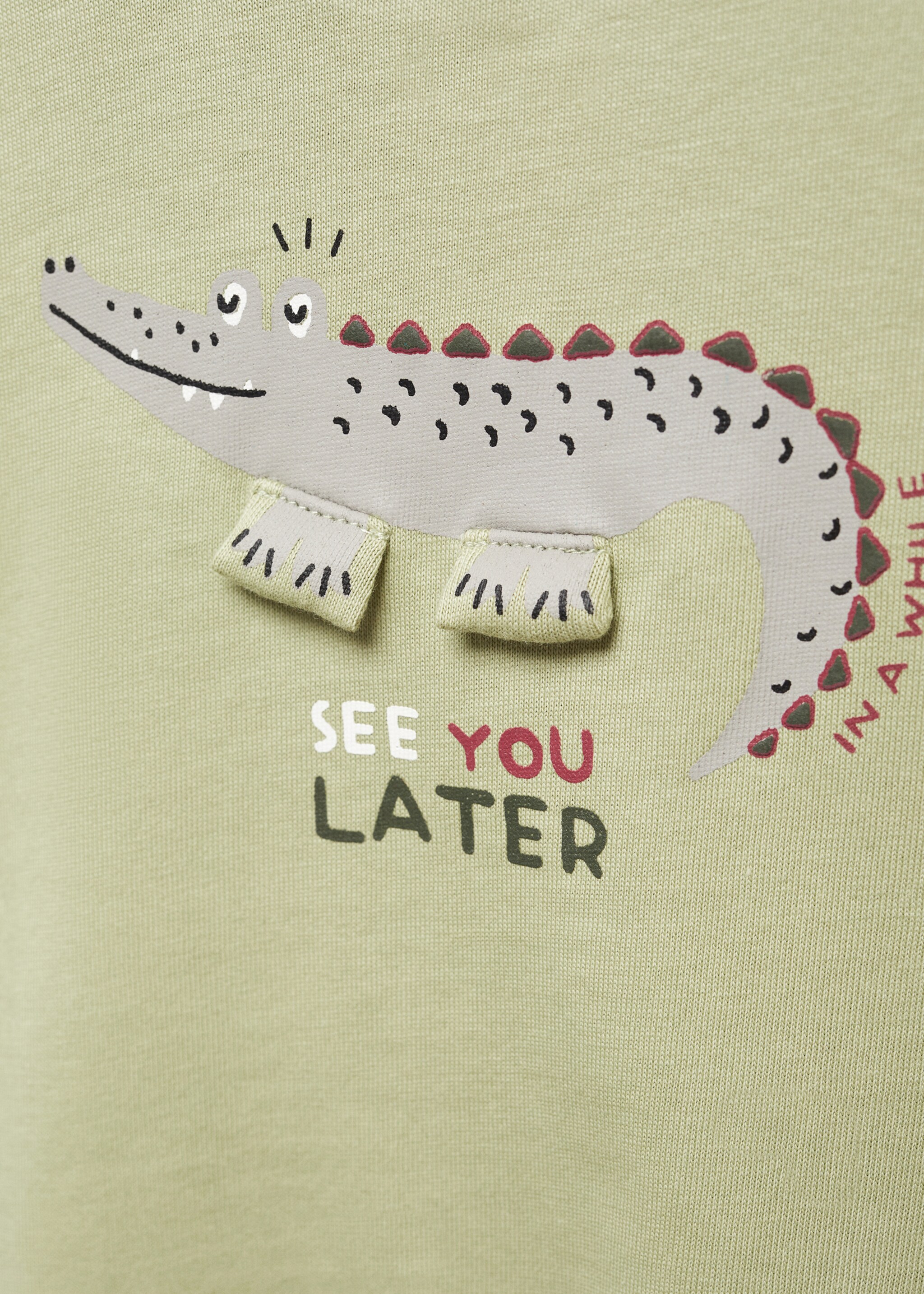 T-shirt manches longues imprimé relief - Détail de l'article 8