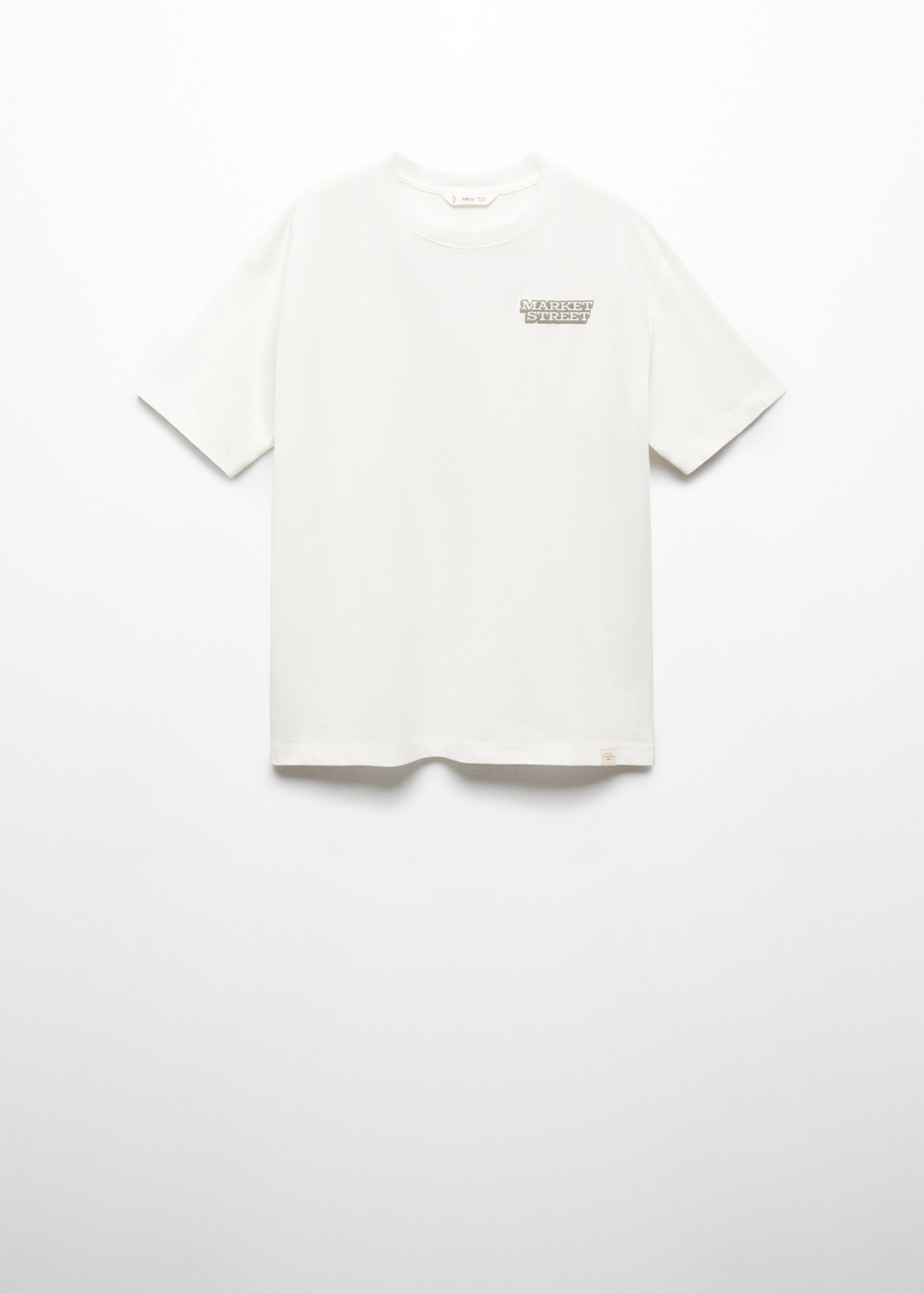 T-shirt message imprimé - Article sans modèle, Blanc. Ref: 67012924-00.