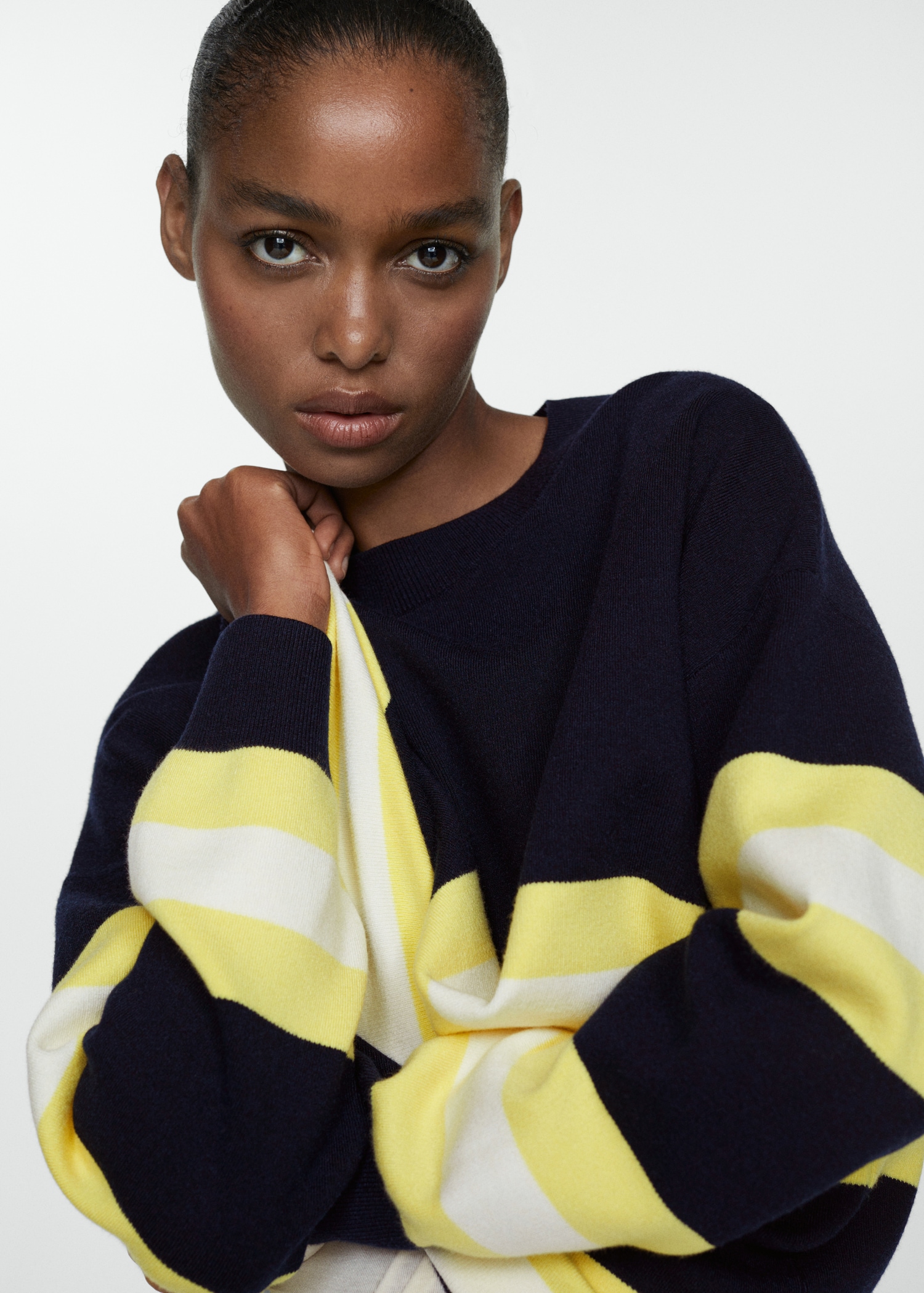 Knit striped sweater Women MANGO OUTLET Netherlands