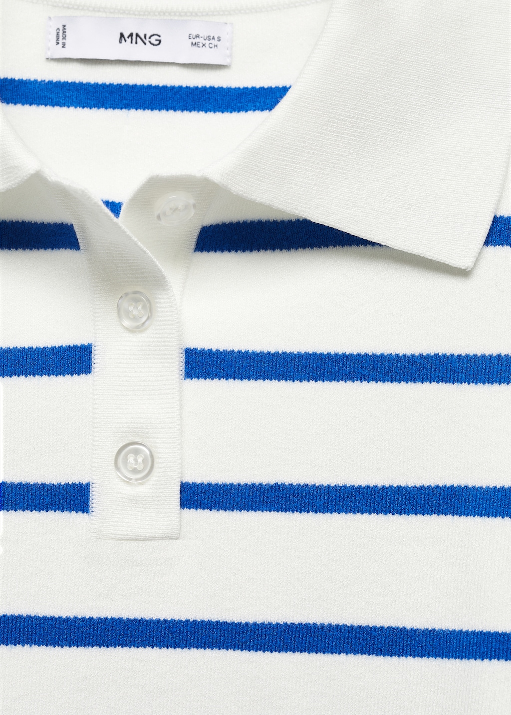 Striped polo-neck sweater - Women | MANGO OUTLET USA