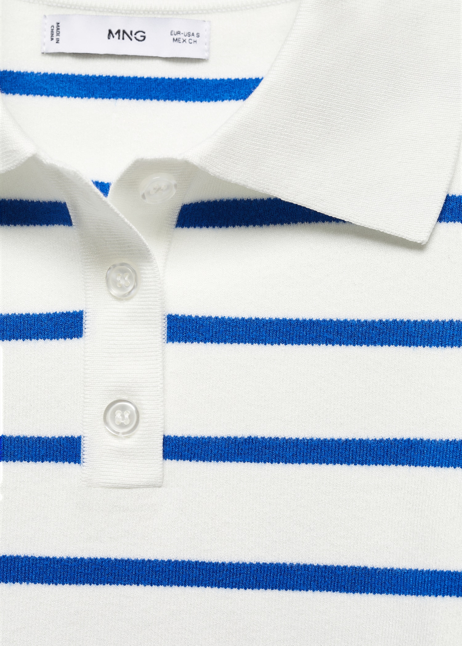 Striped polo-neck sweater - Details of the article 8