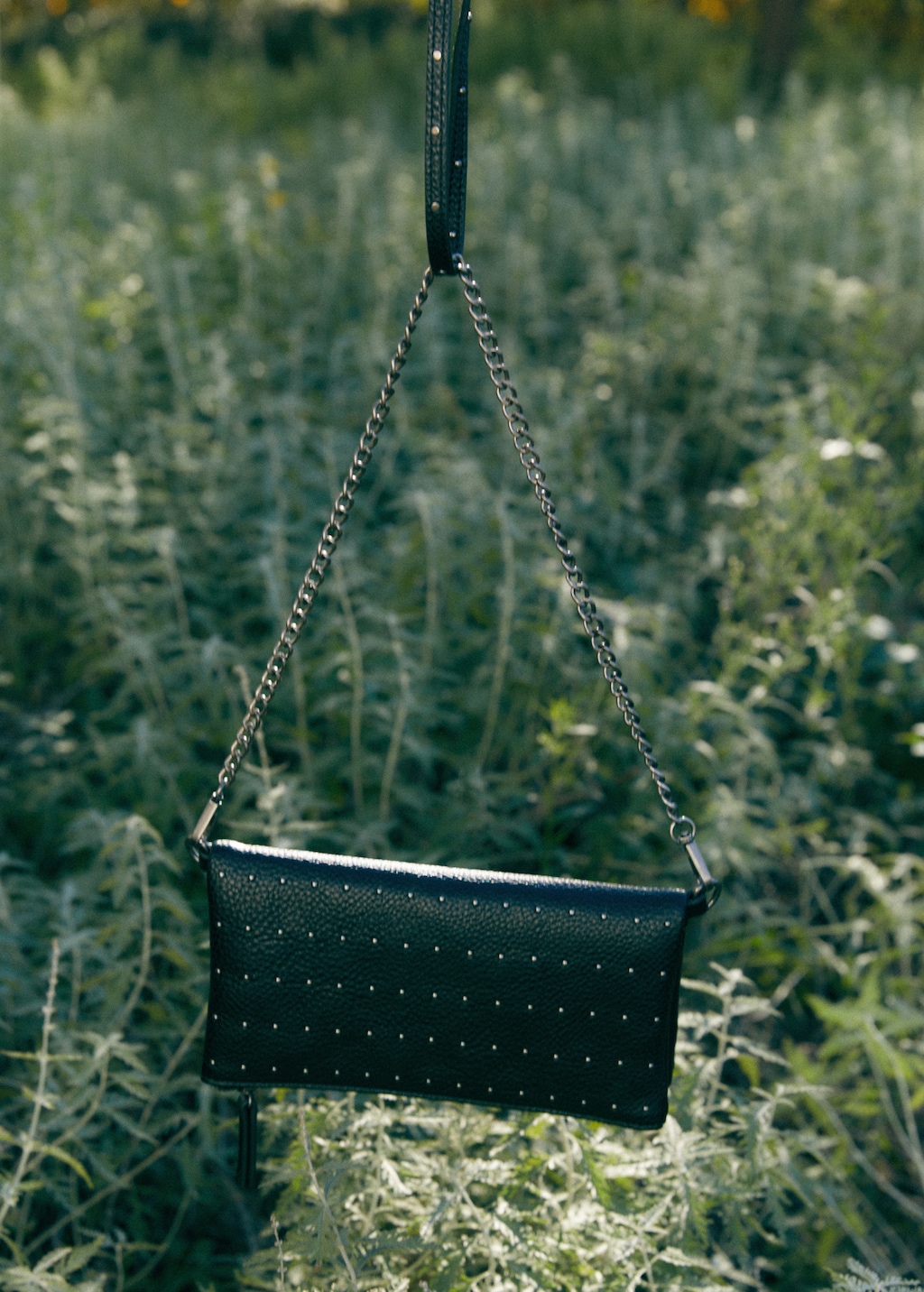 Studded chain bag on sale